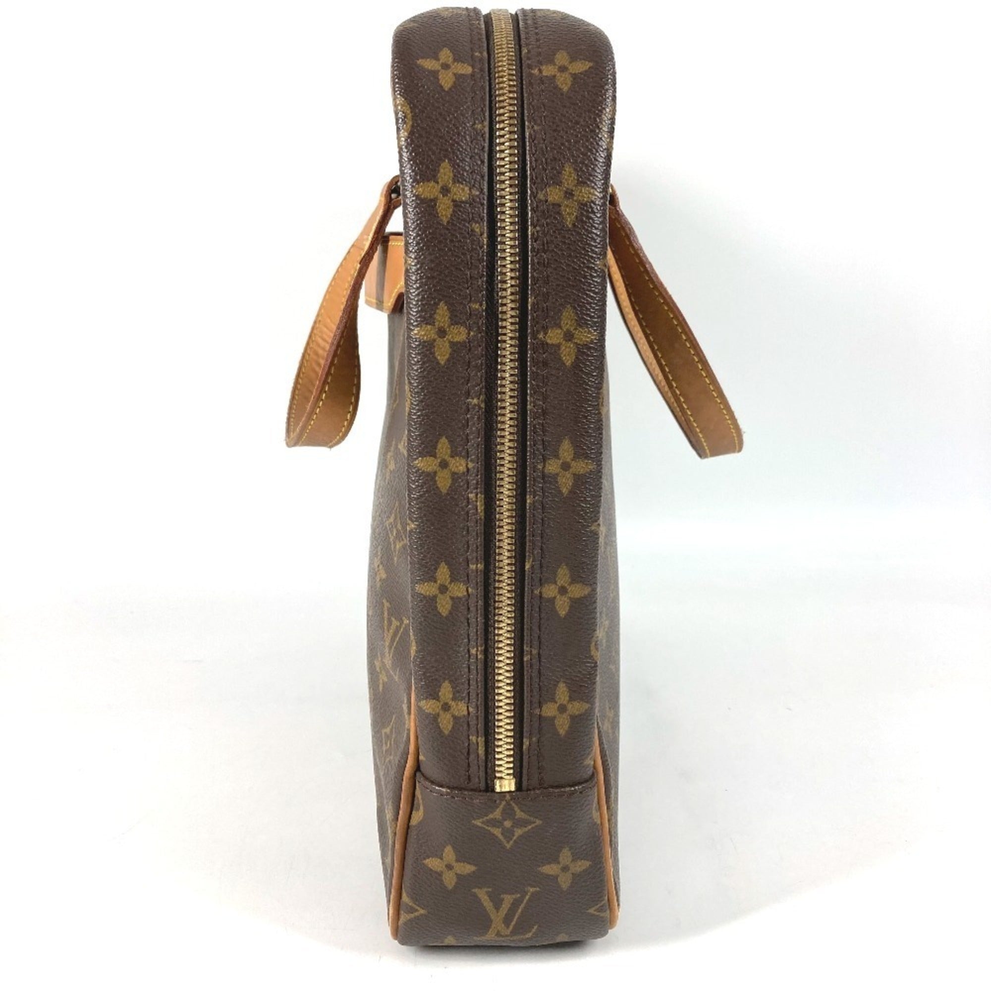 Louis Vuitton Brown Monogram Canvas Handbag Tote Bag (Pre-Owned)