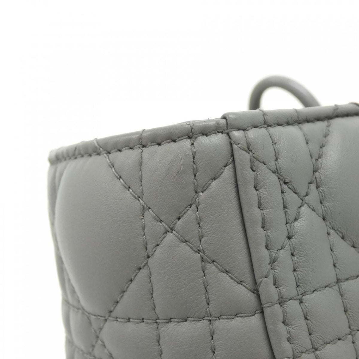 Christian Dior Gray Leather Handbag (Pre-Owned)