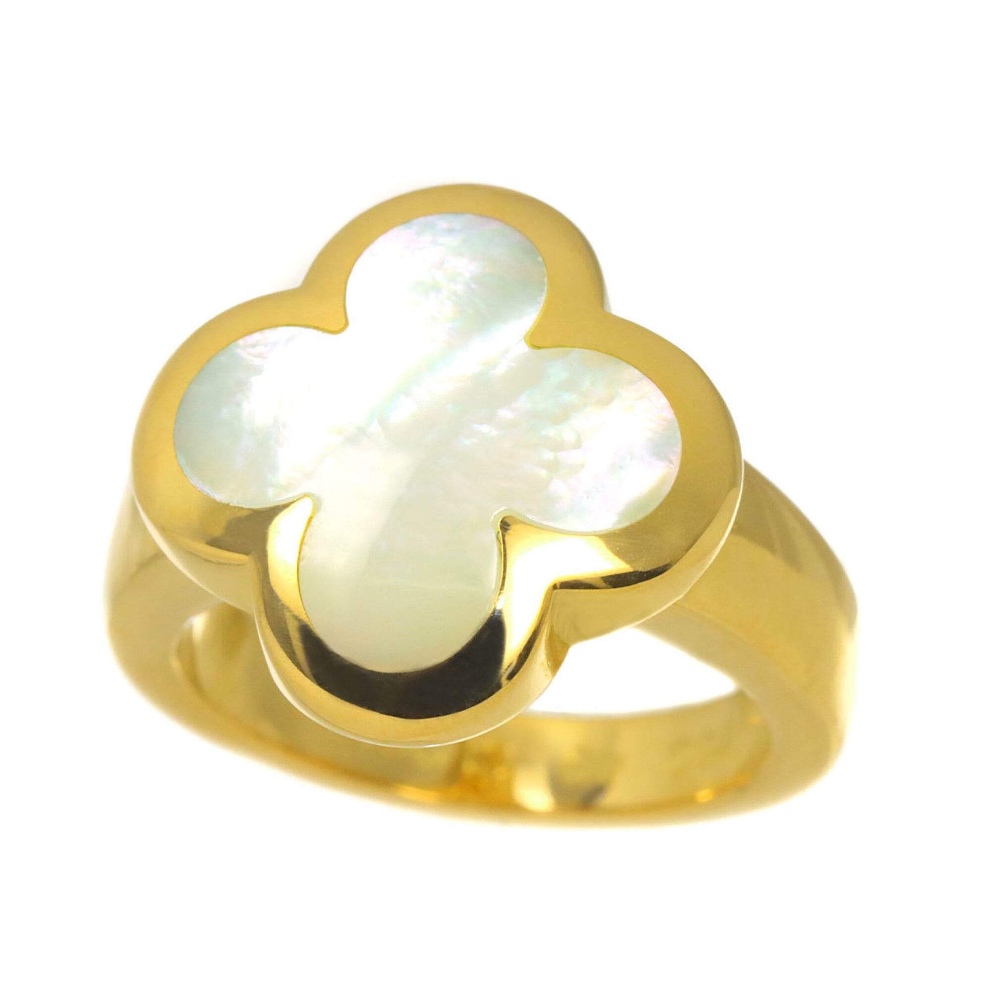 Van Cleef & Arpels Yellow Gold (18K) Shell Band Ring (Pre-Owned)