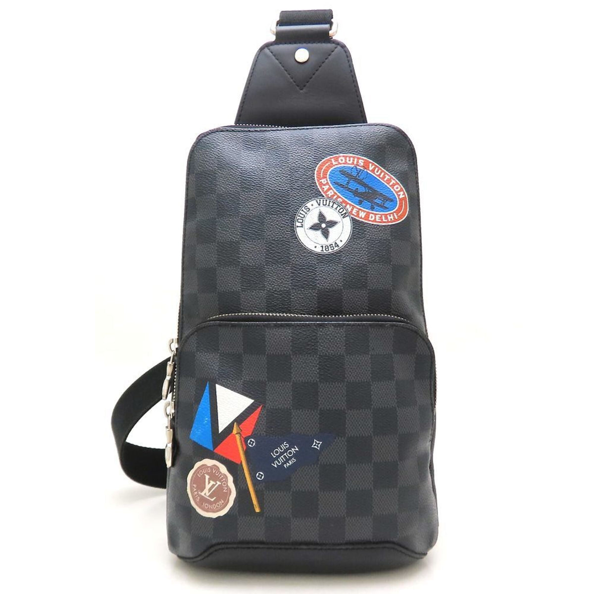 Louis Vuitton Damier Graphite Black Gray Damier Graphite Sling Bag (Pre-Owned)