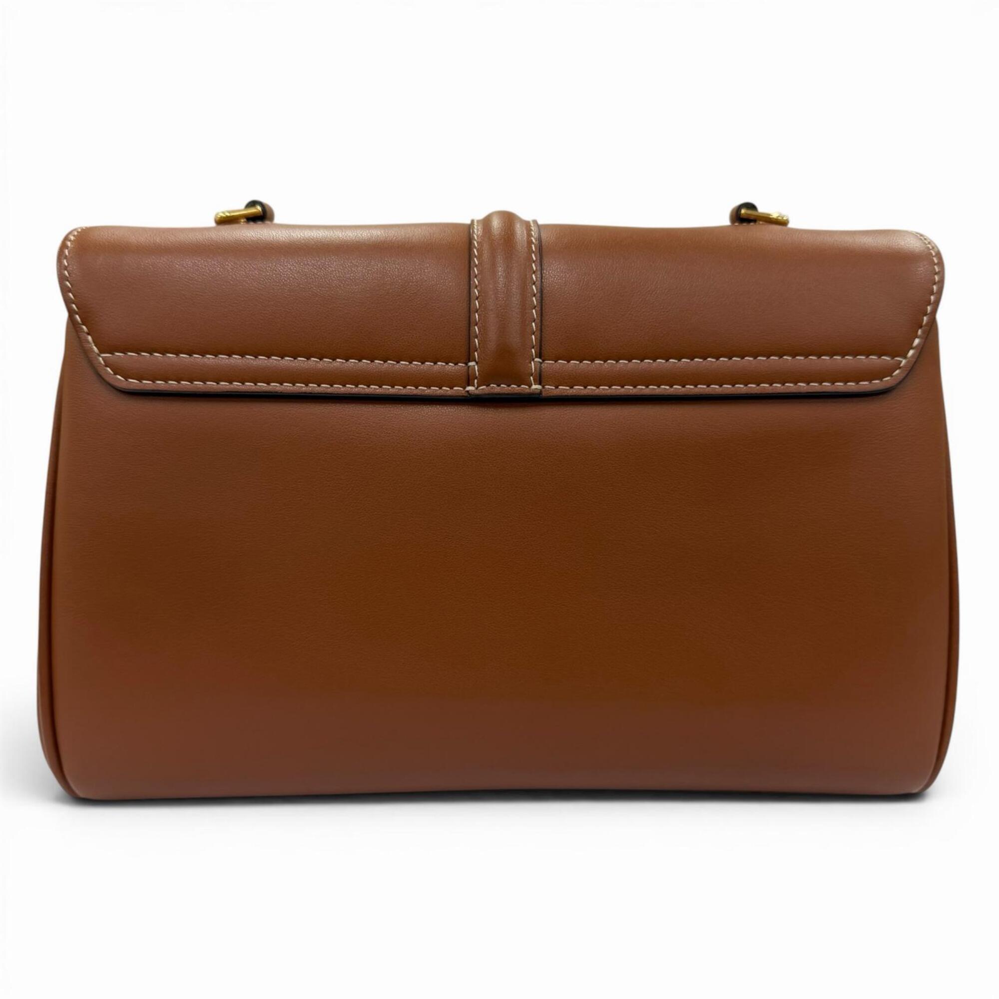 Celine Gold Leather Shoulder Bag (Pre-Owned)