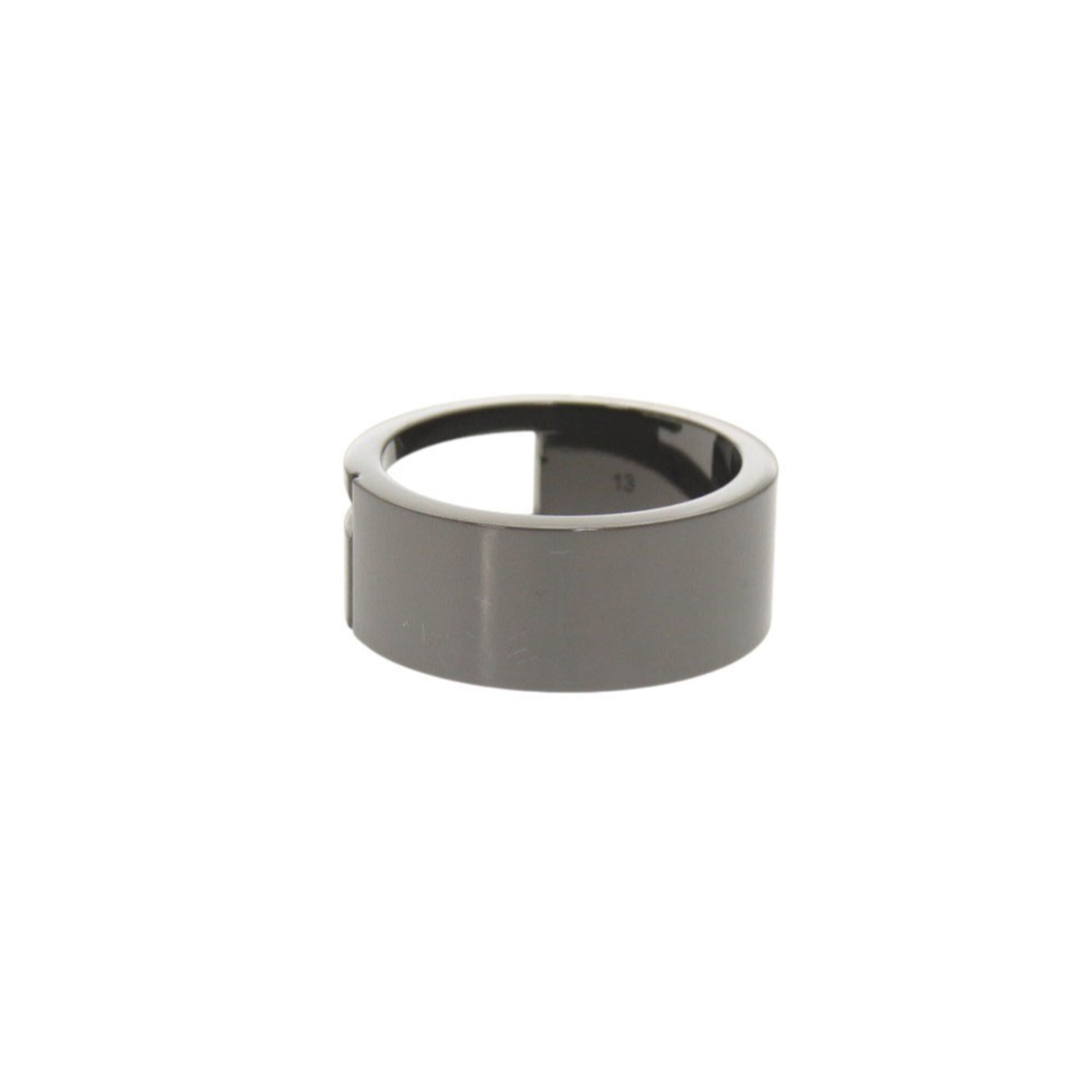 Gucci Gunmetal Silver 925 Band Ring (Pre-Owned)