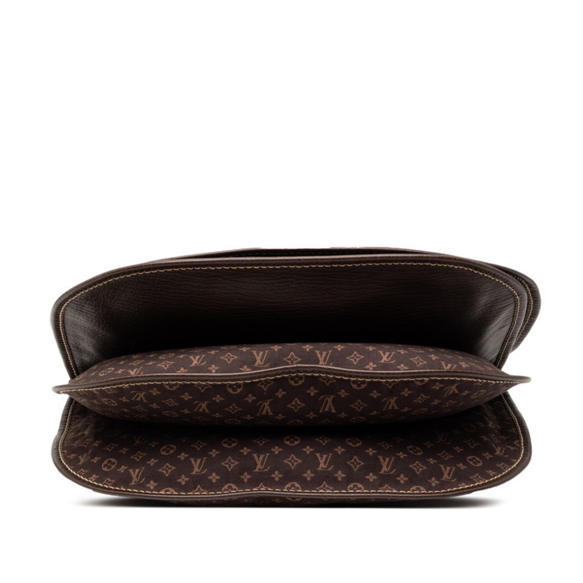 Louis Vuitton Brown Canvas Leather Shoulder Bag (Pre-Owned)