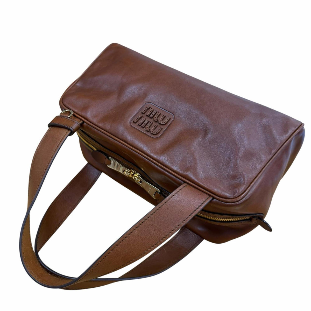 Miu Miu Brown Leather Handbag (Pre-Owned)
