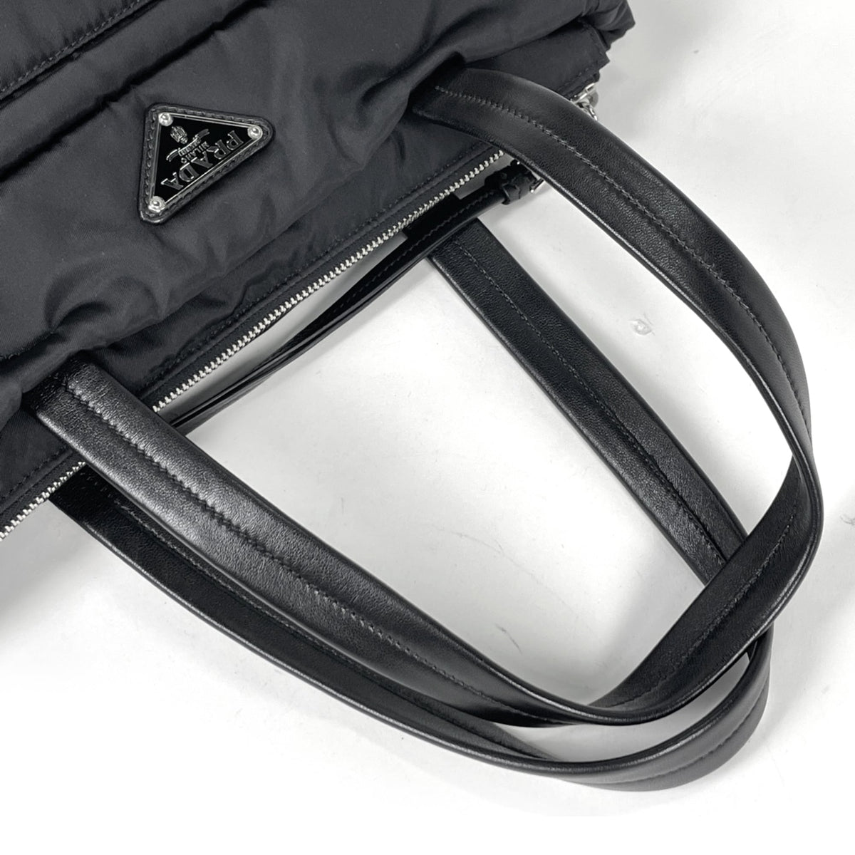 Prada Black Nylon Tote Bag (Pre-Owned)