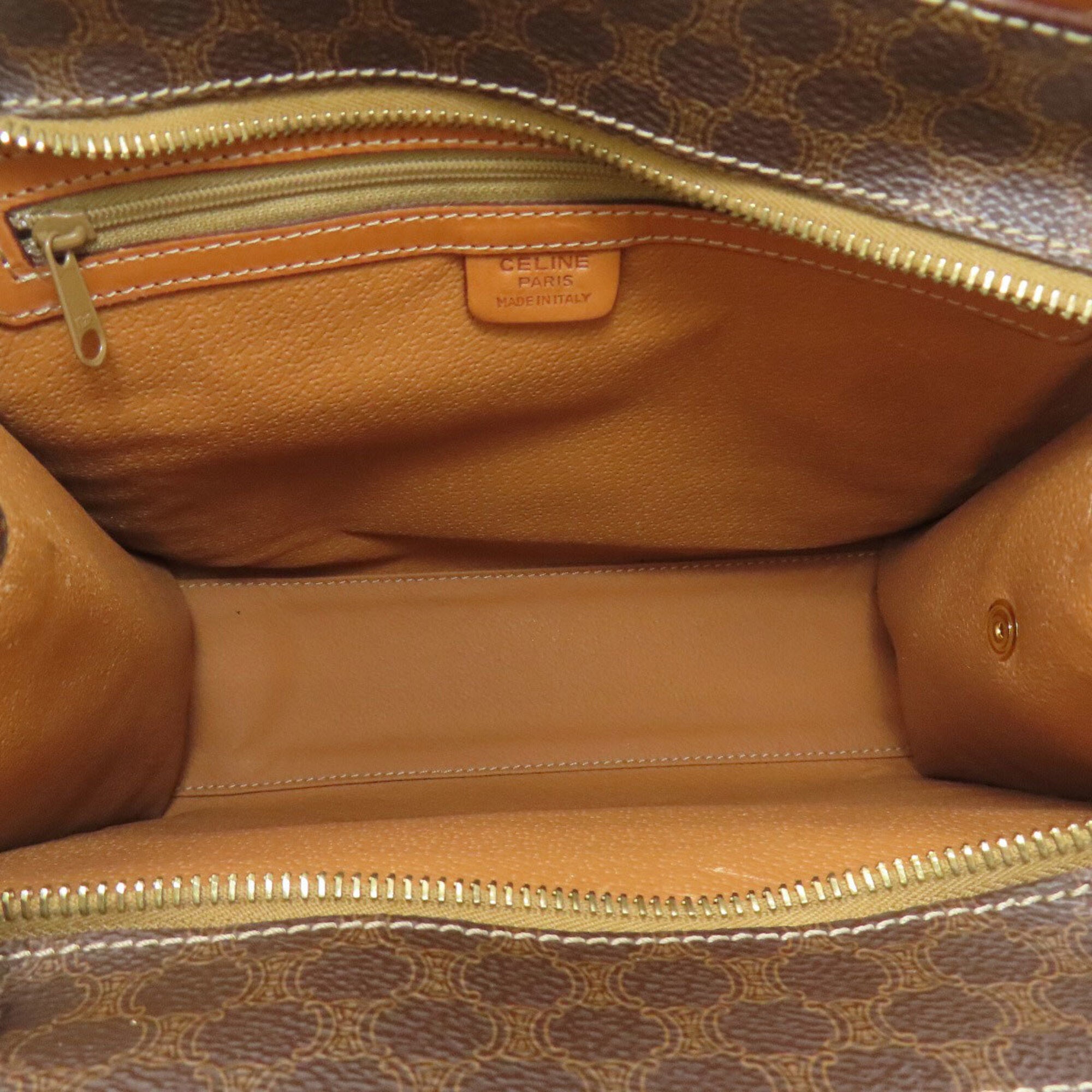 Celine Macadam Brown Pvc Handbag (Pre-Owned)