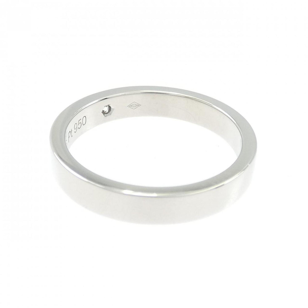Cartier Platinum Platinum 950 Band Ring (Pre-Owned)