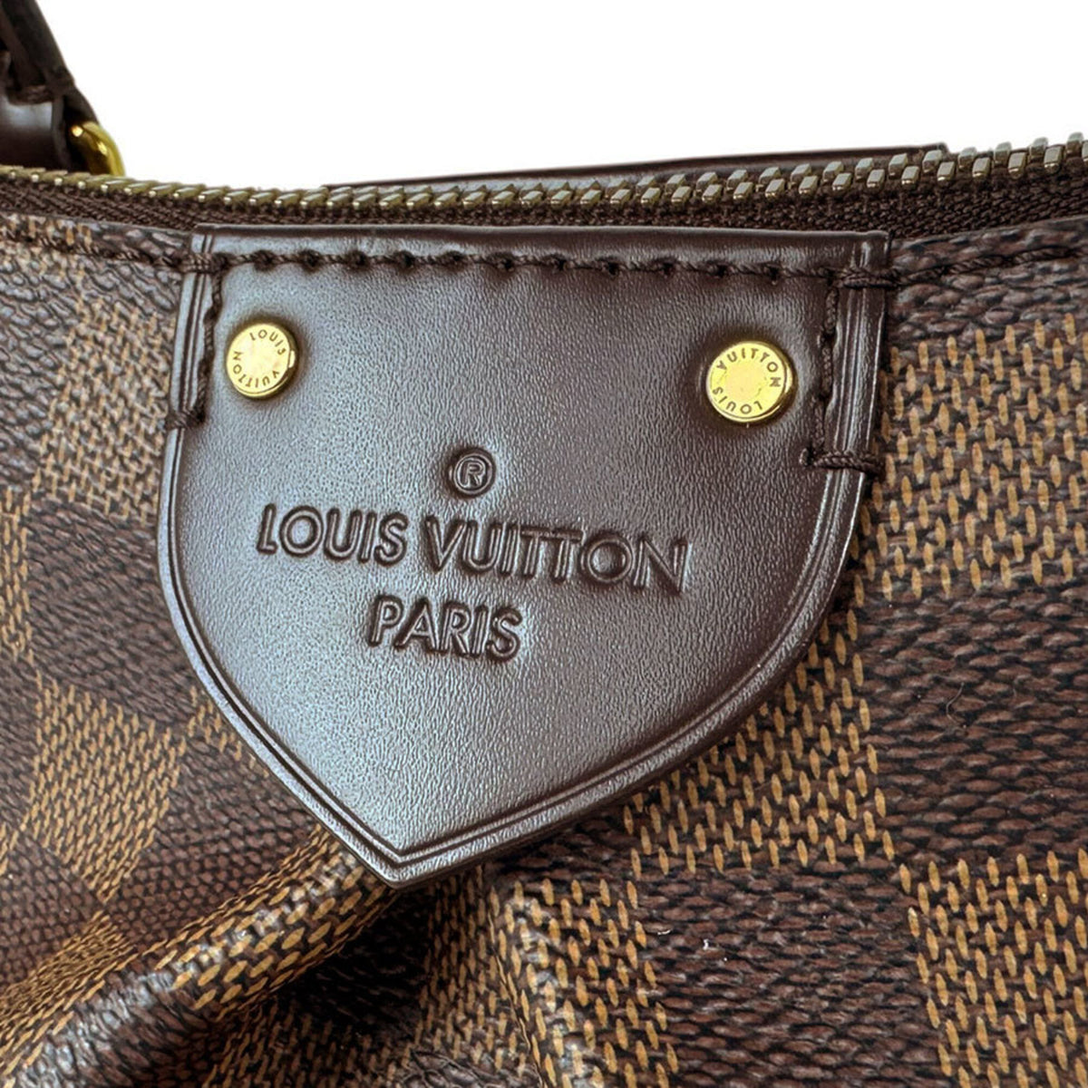 Louis Vuitton Damier Canvas Ebene Damier Canvas Handbag Shoulder Bag (Pre-Owned)