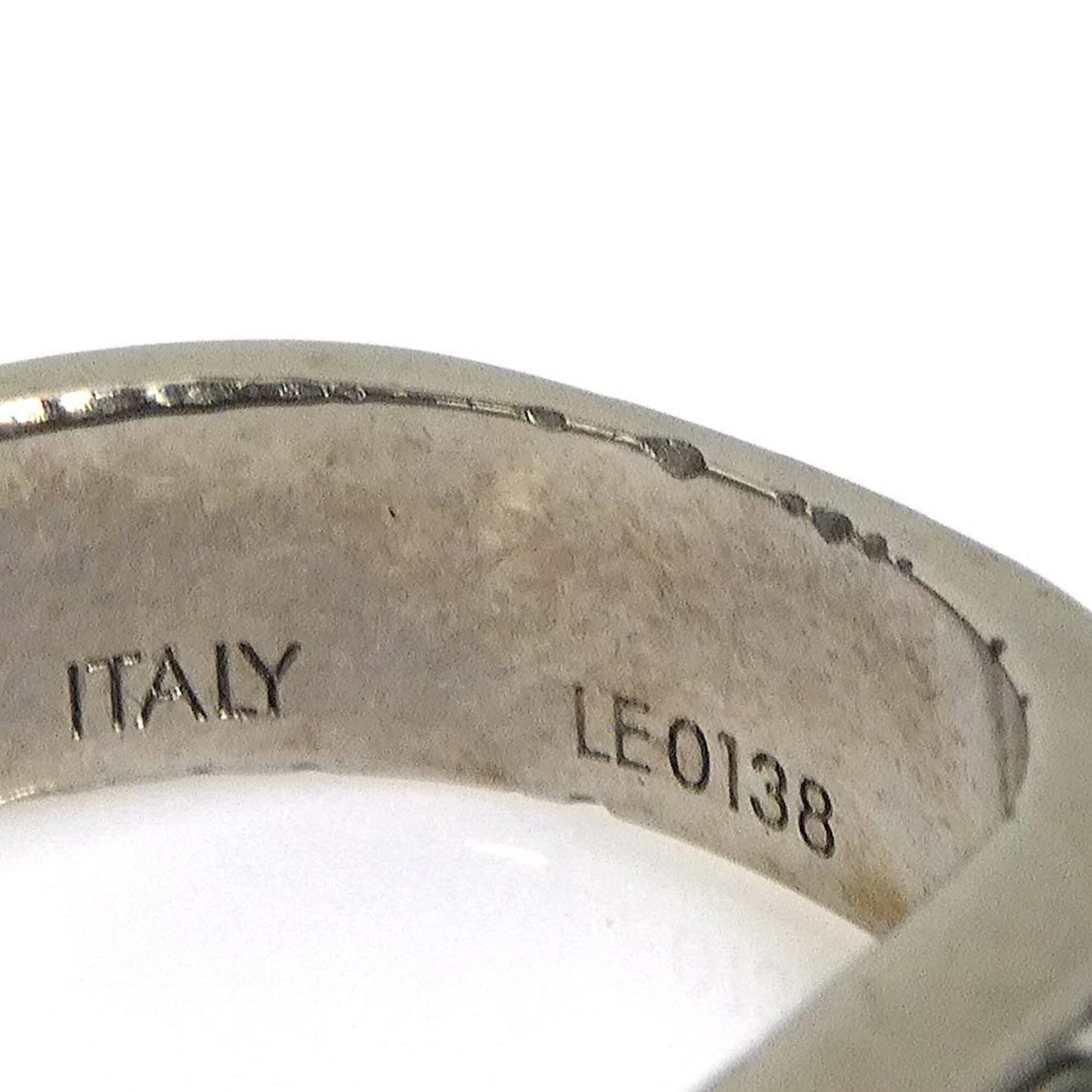 Louis Vuitton Silver Metal Band Ring (Pre-Owned)