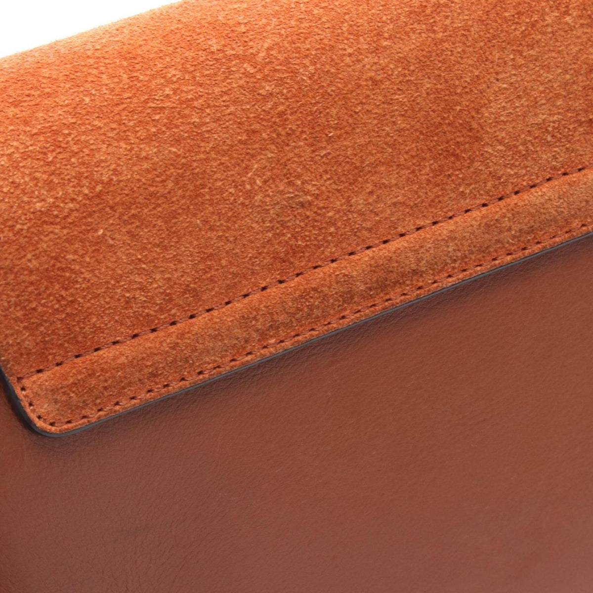 Chloé Brown Leather Suede Handbag Shoulder Bag (Pre-Owned)