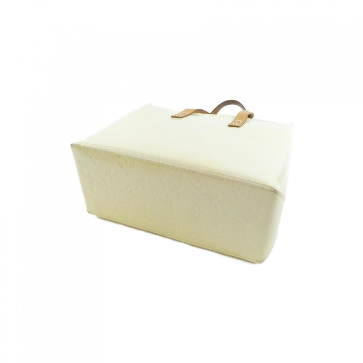 Louis Vuitton Vernis White Monogram Vernis Handbag (Pre-Owned)