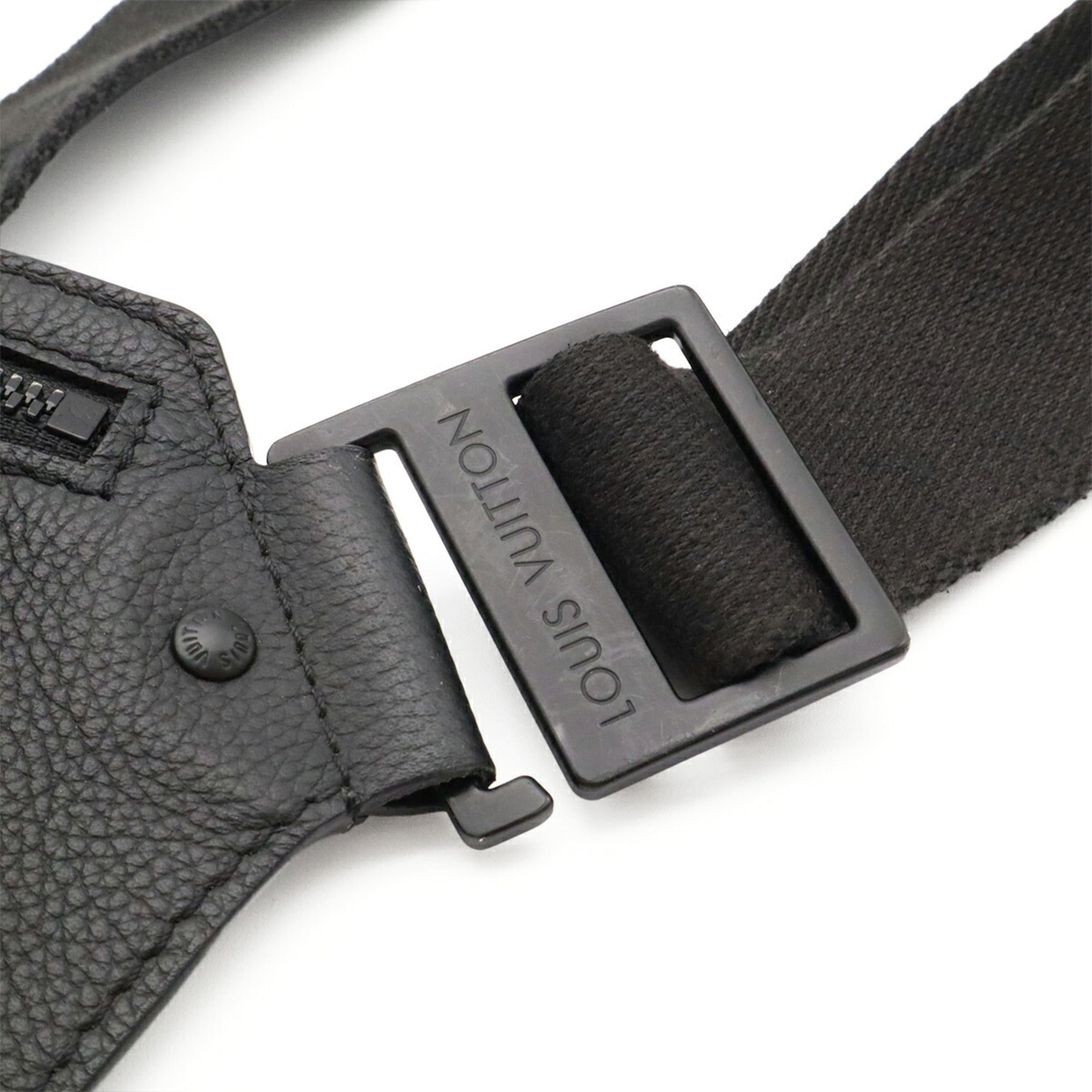 Louis Vuitton Black Noir Leather Sling Bag (Pre-Owned)