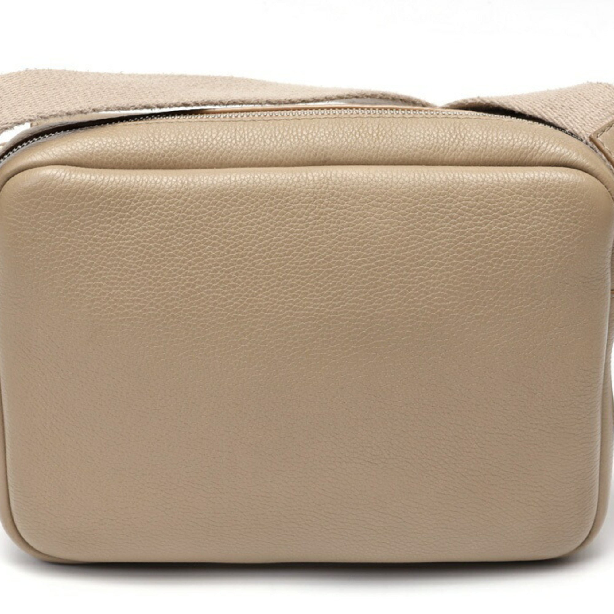 Loewe Beige Leather Messenger Bag Shoulder Bag (Pre-Owned)