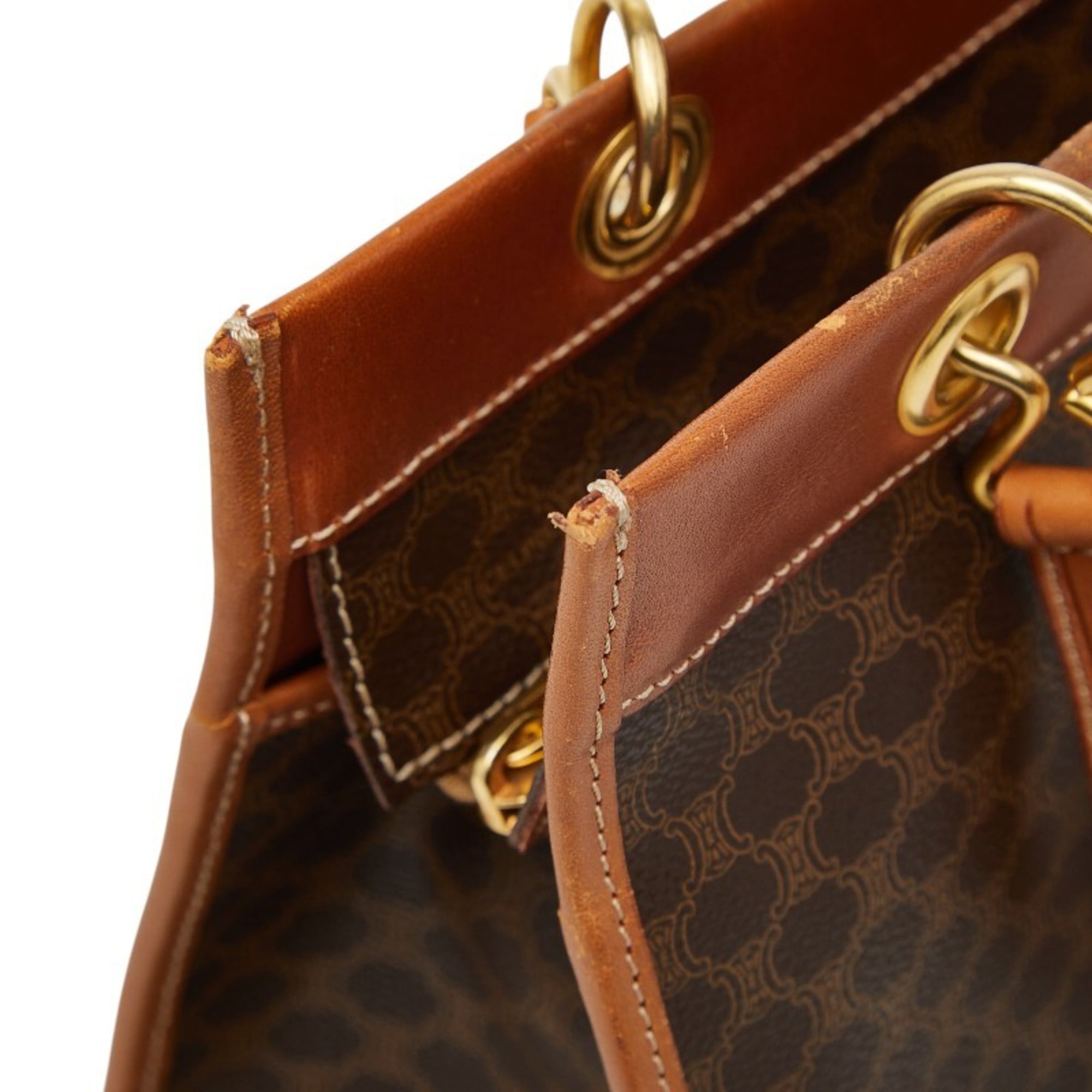 Celine Brown Pvc Leather Handbag (Pre-Owned)