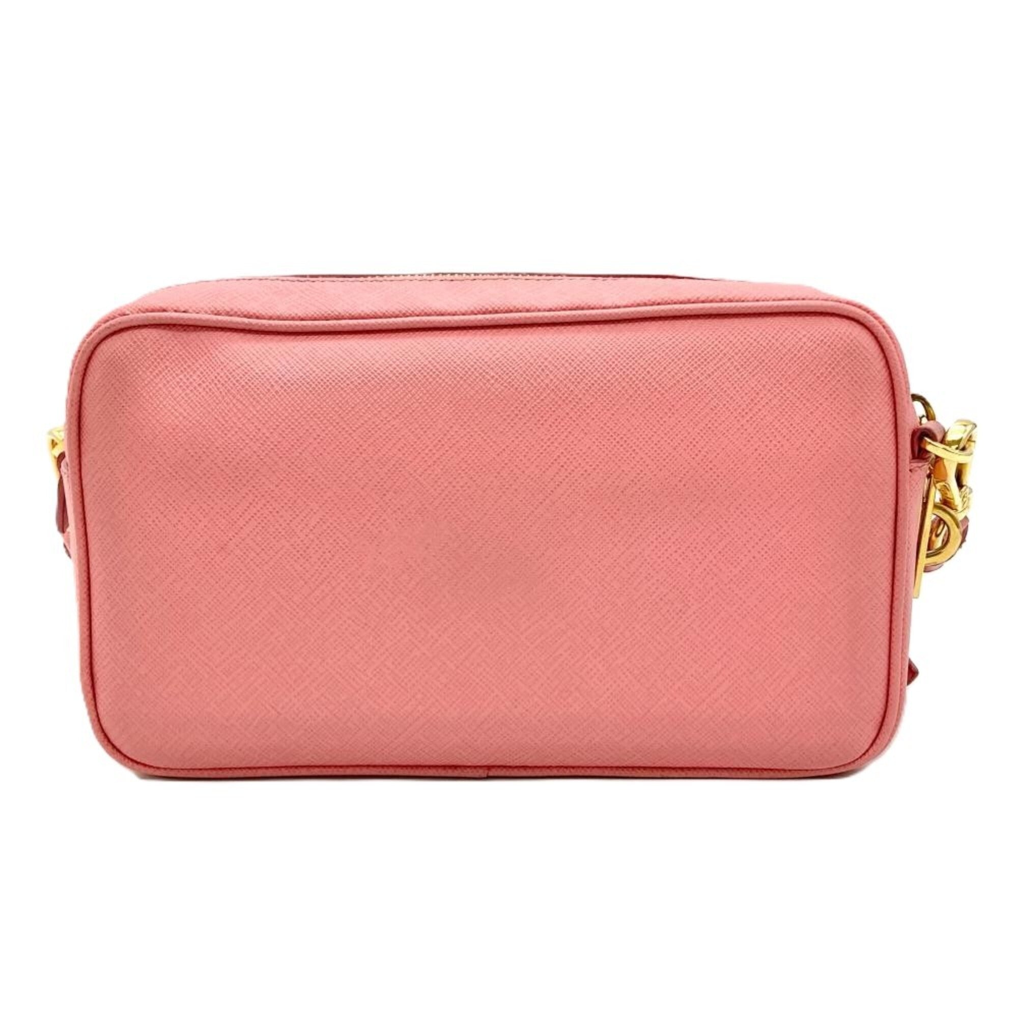Prada Pink Leather Shoulder Bag (Pre-Owned)