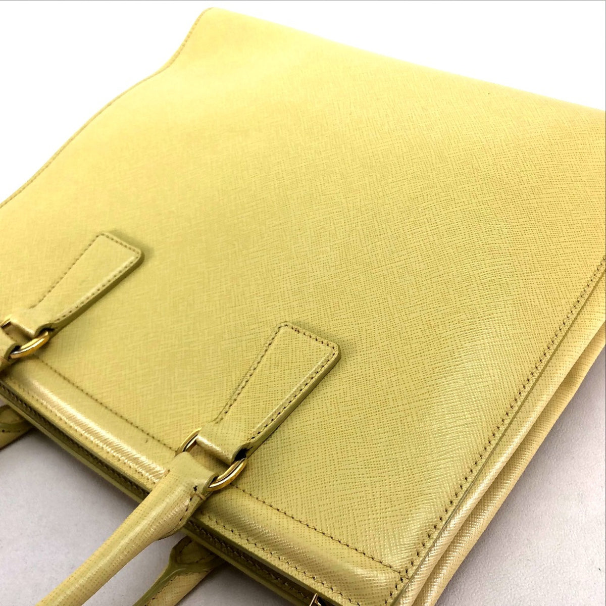 Prada Yellow Leather Handbag (Pre-Owned)