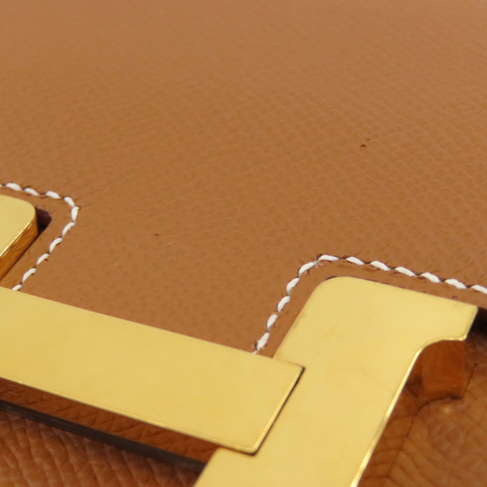 Hermes Gold Epsom Leather Shoulder Bag (Pre-Owned)