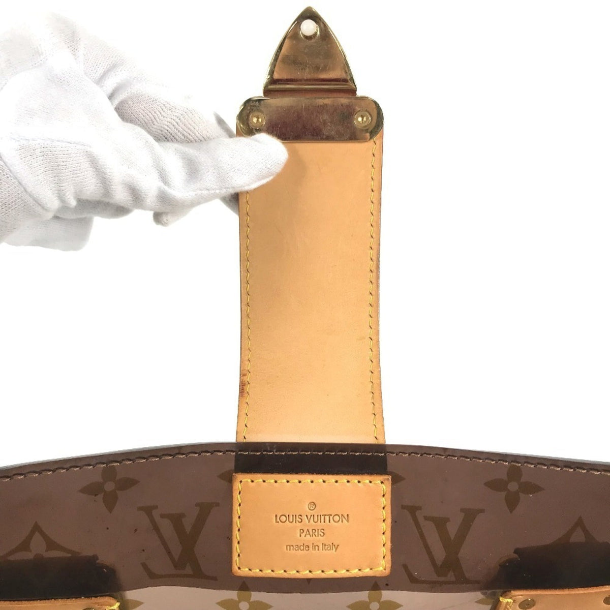 Louis Vuitton Brown Monogram Vinyl Leather Beach Bag Shoulder Bag Tote Bag (Pre-Owned)