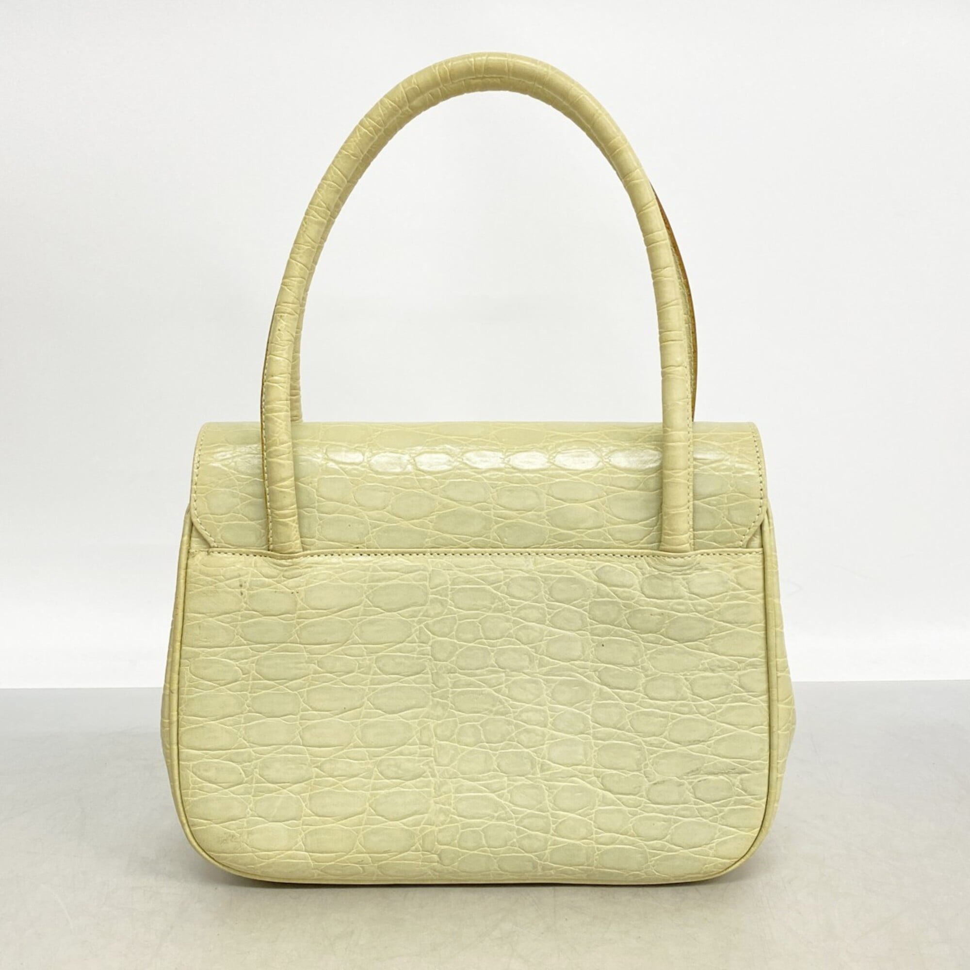 Salvatore Ferragamo Light Green Leather Handbag (Pre-Owned)