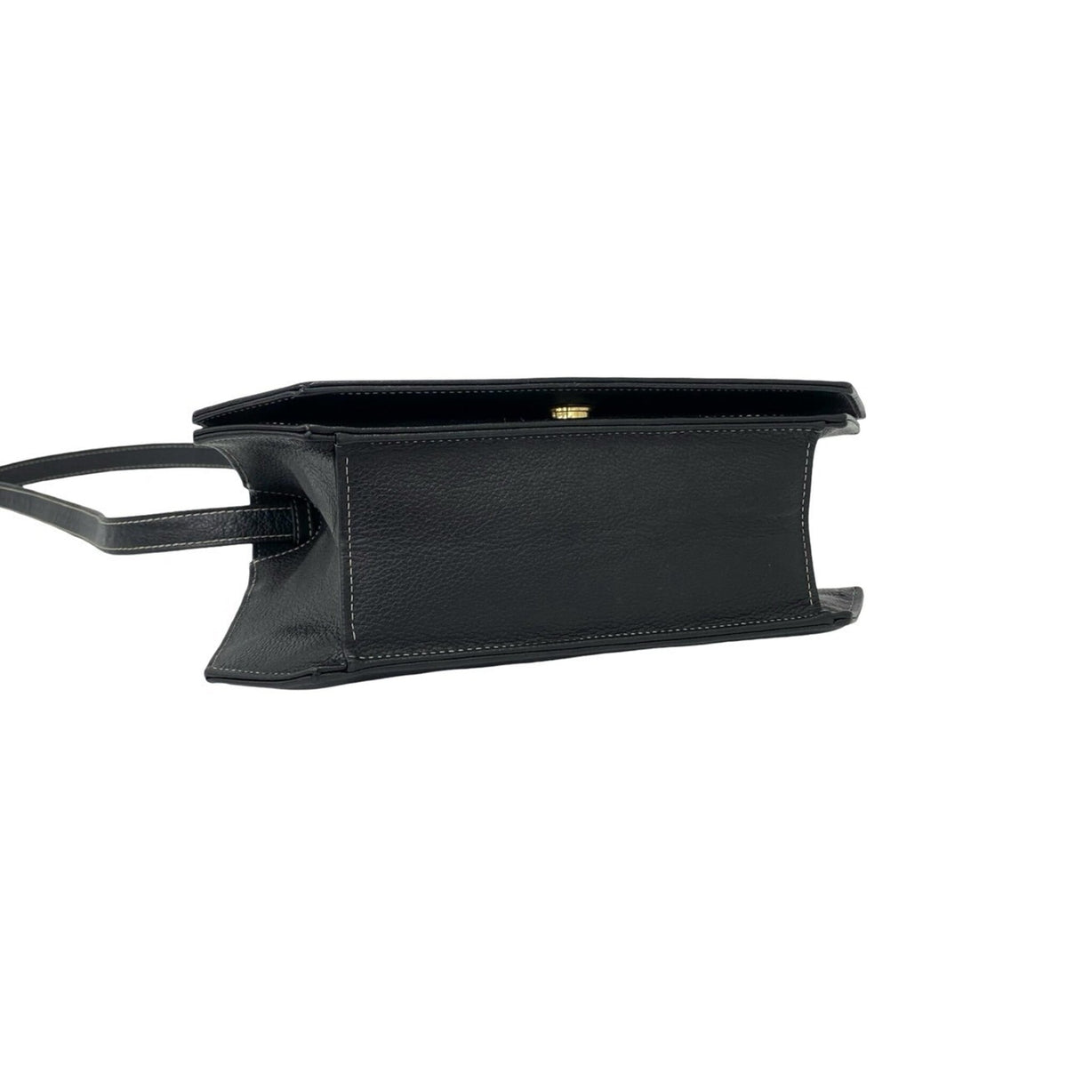 Yves Saint Laurent Black Leather Pochette Shoulder Bag (Pre-Owned)