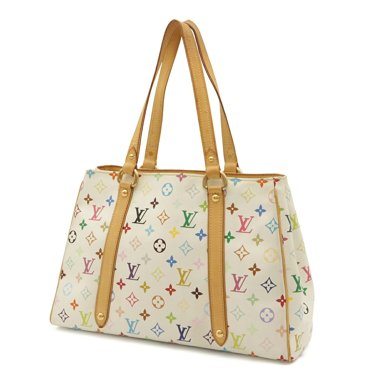 Louis Vuitton Blanc Monogram Canvas Pvc Coated Canvas Shoulder Bag Tote Bag (Pre-Owned)