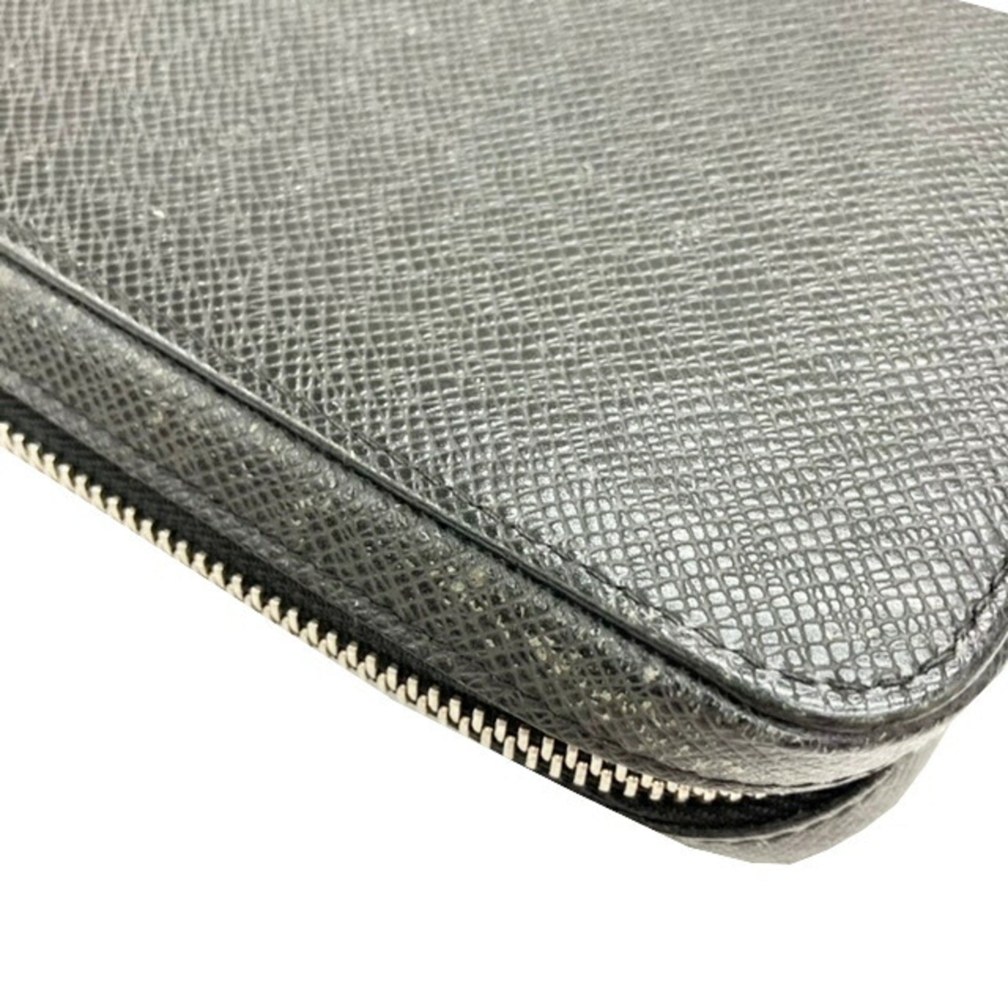 Louis Vuitton Ardoise Taiga Leather Long Wallet (Bi-Fold) (Pre-Owned)