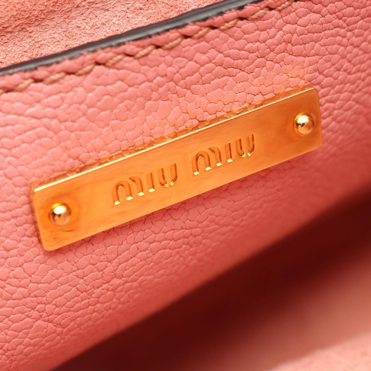 Miu Miu Pink Leather Handbag Shoulder Bag (Pre-Owned)