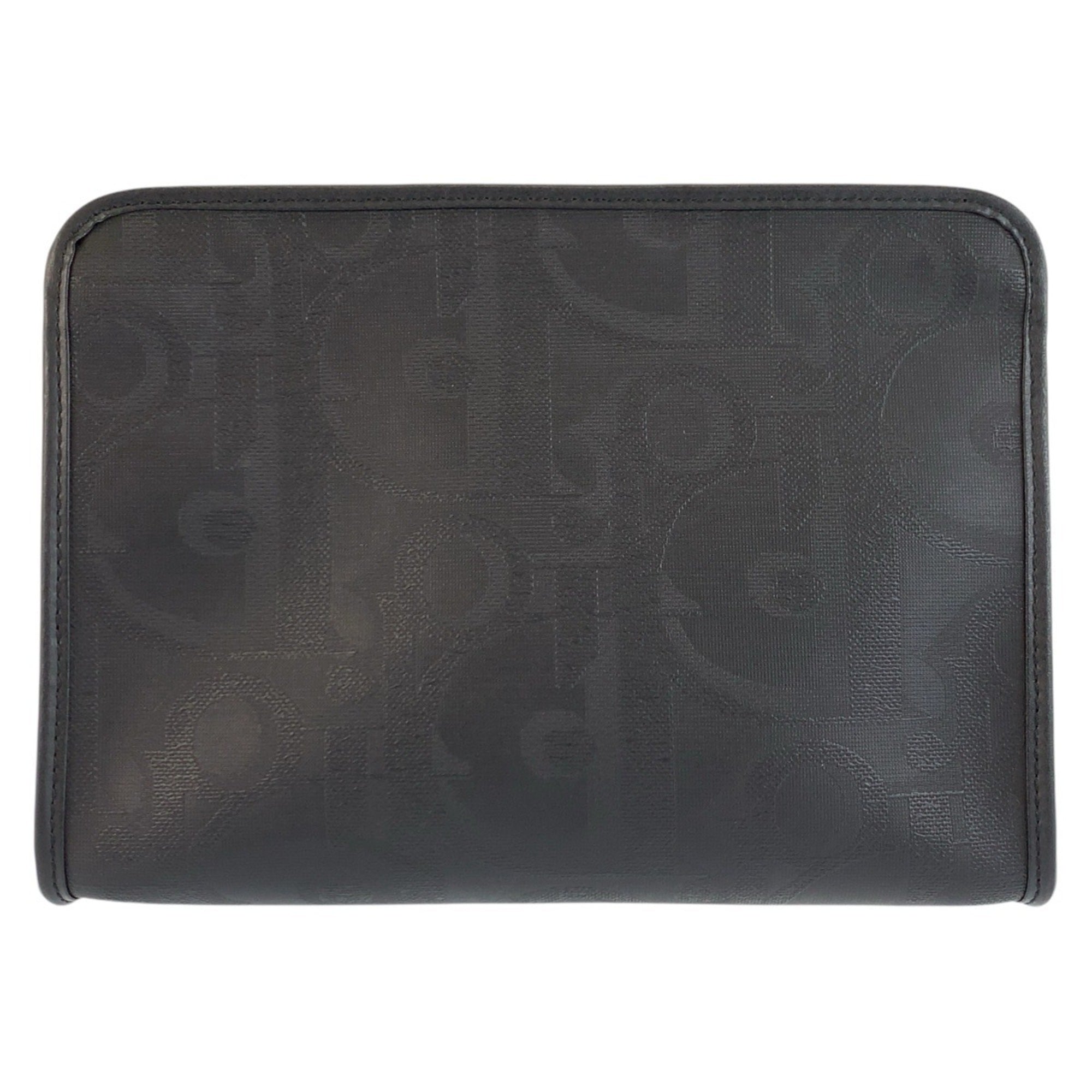 Christian Dior Black Pvc Clutch Bag (Pre-Owned)