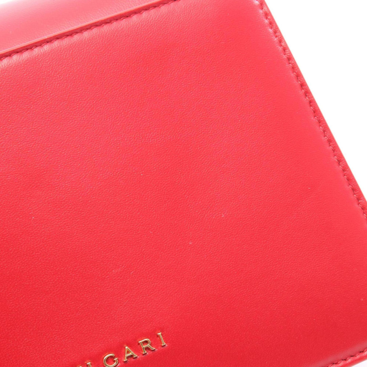 Bvlgari Red Color Leather Handbag (Pre-Owned)