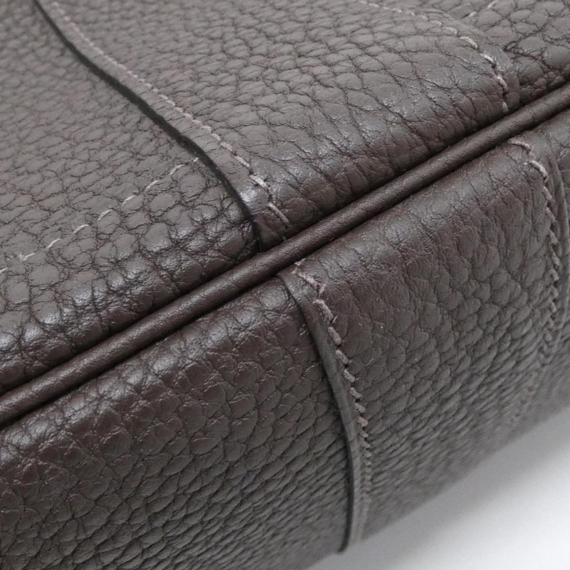 Hermes Chocolat Negonda Leather Handbag (Pre-Owned)