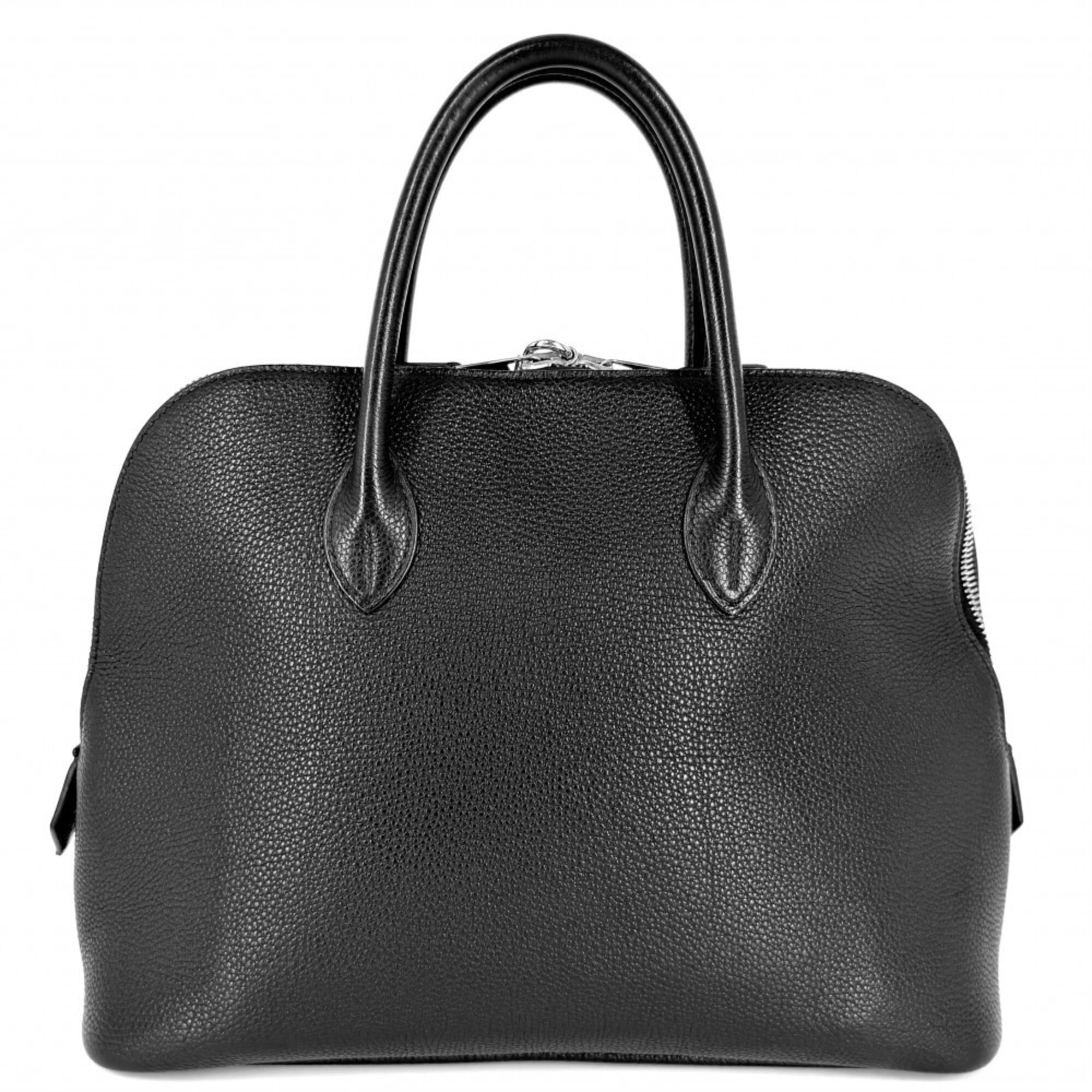 Hermes Bolide Black Leather Handbag (Pre-Owned)