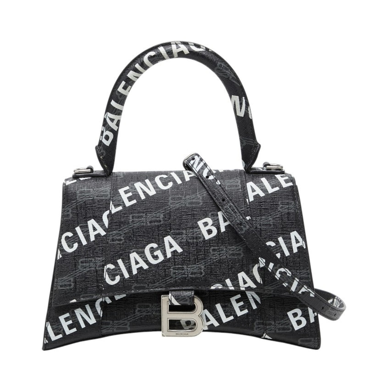 Balenciaga Black Pvc Leather Handbag Shoulder Bag (Pre-Owned)