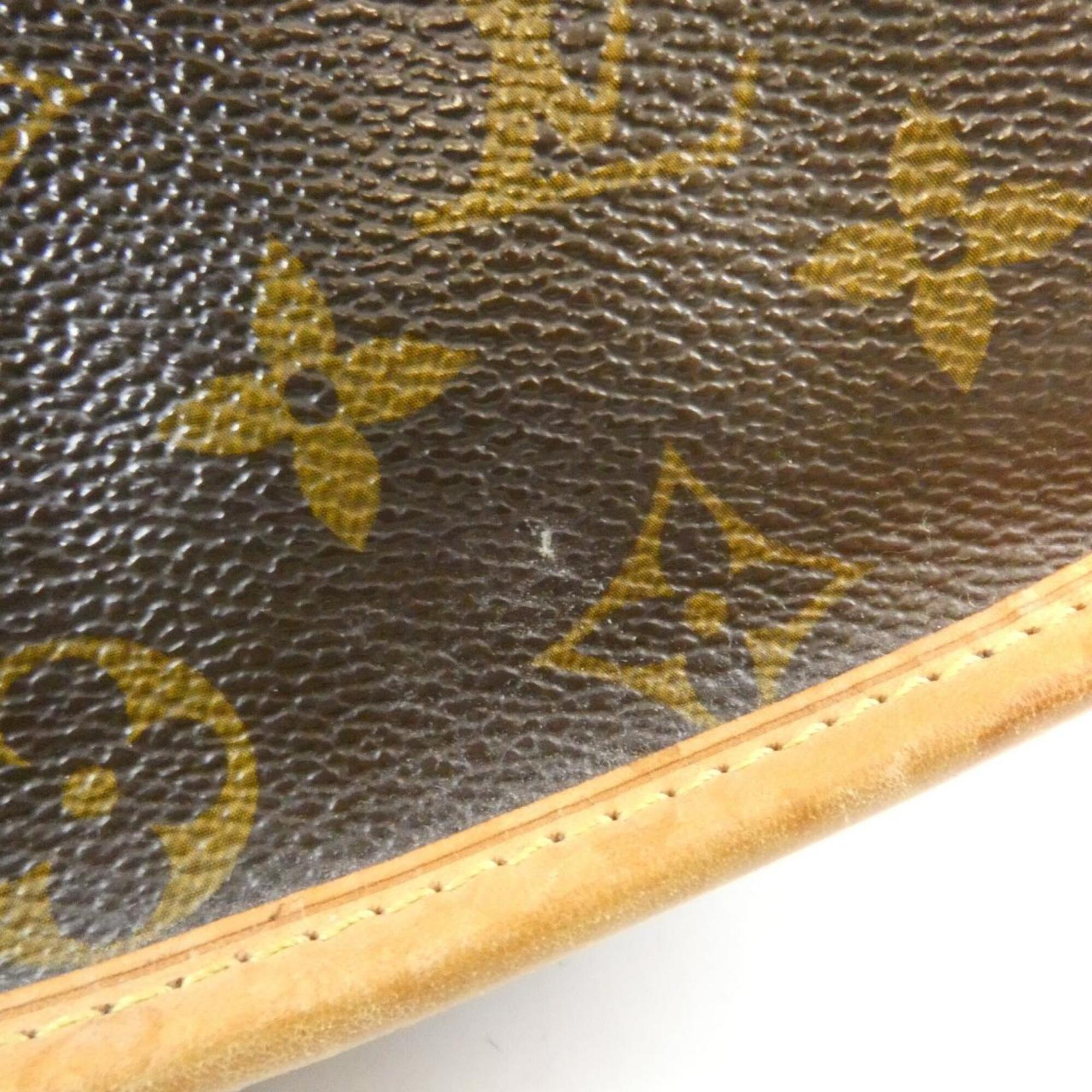 Louis Vuitton Marron Coated Canvas Shoulder Bag (Pre-Owned)