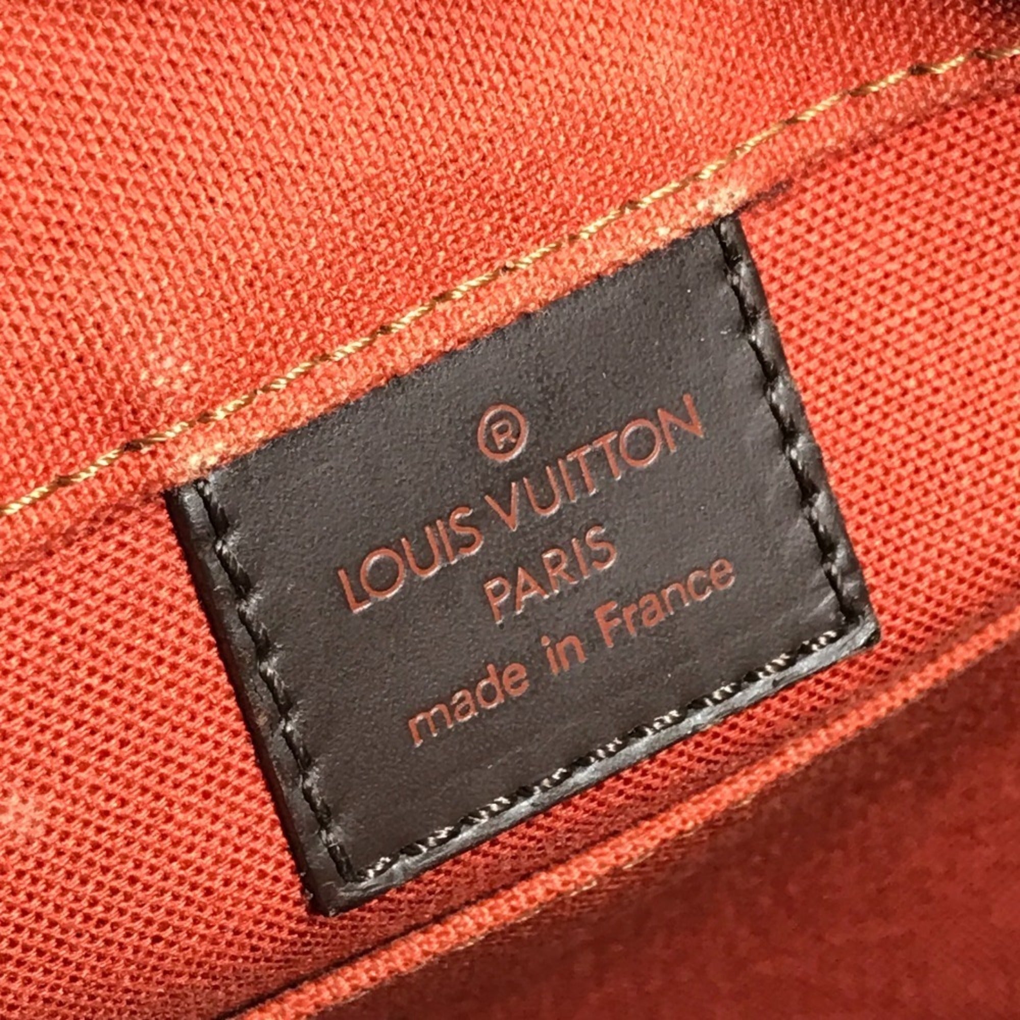 Louis Vuitton Brown Ebene Damier Canvas Handbag Shoulder Bag (Pre-Owned)