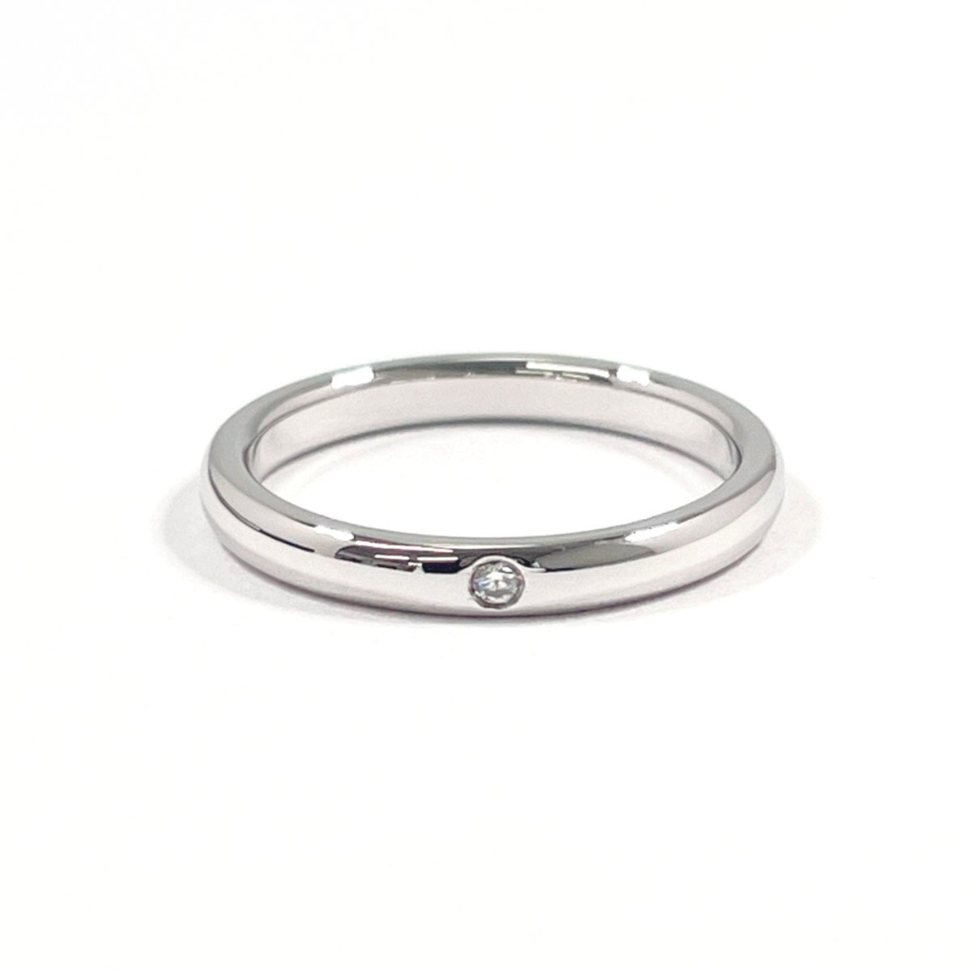 Tiffany Silver Platinum 950 Band Ring (Pre-Owned)