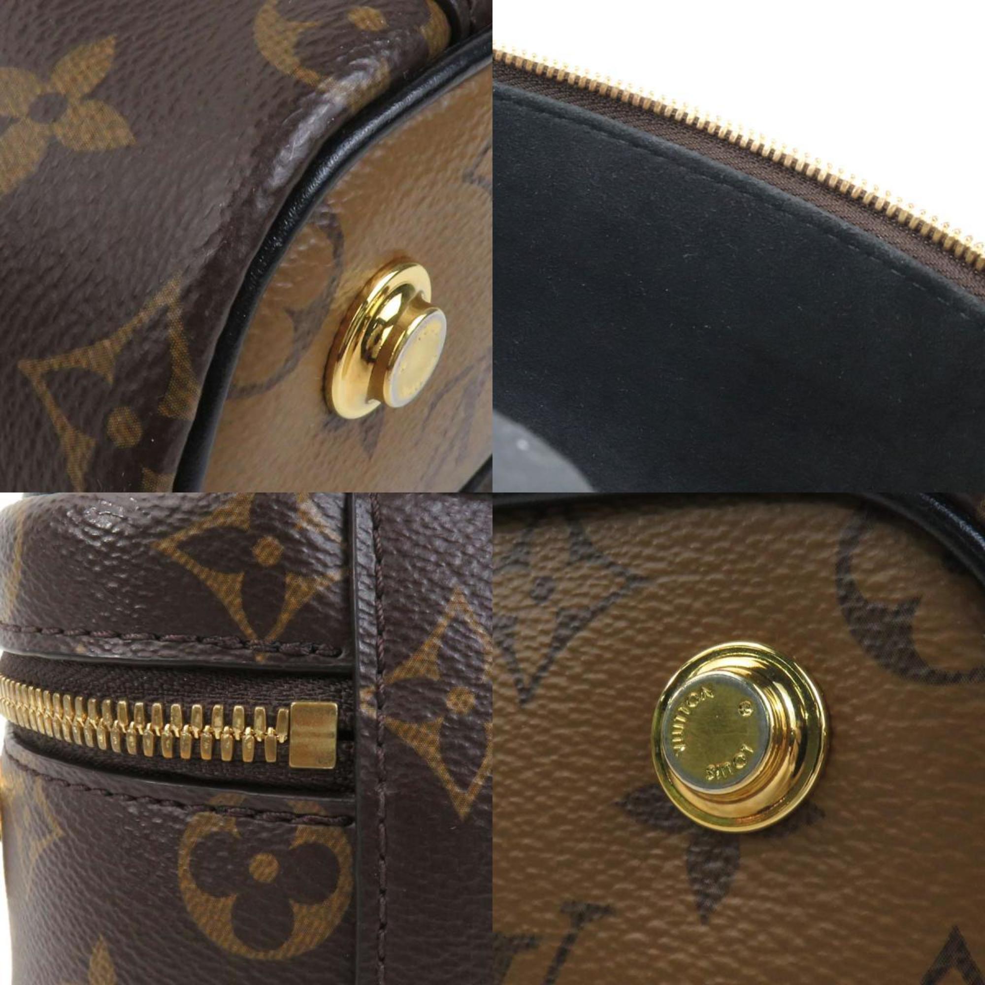 Louis Vuitton Brown Monogram Reverse Shoulder Bag Vanity Bag (Pre-Owned)