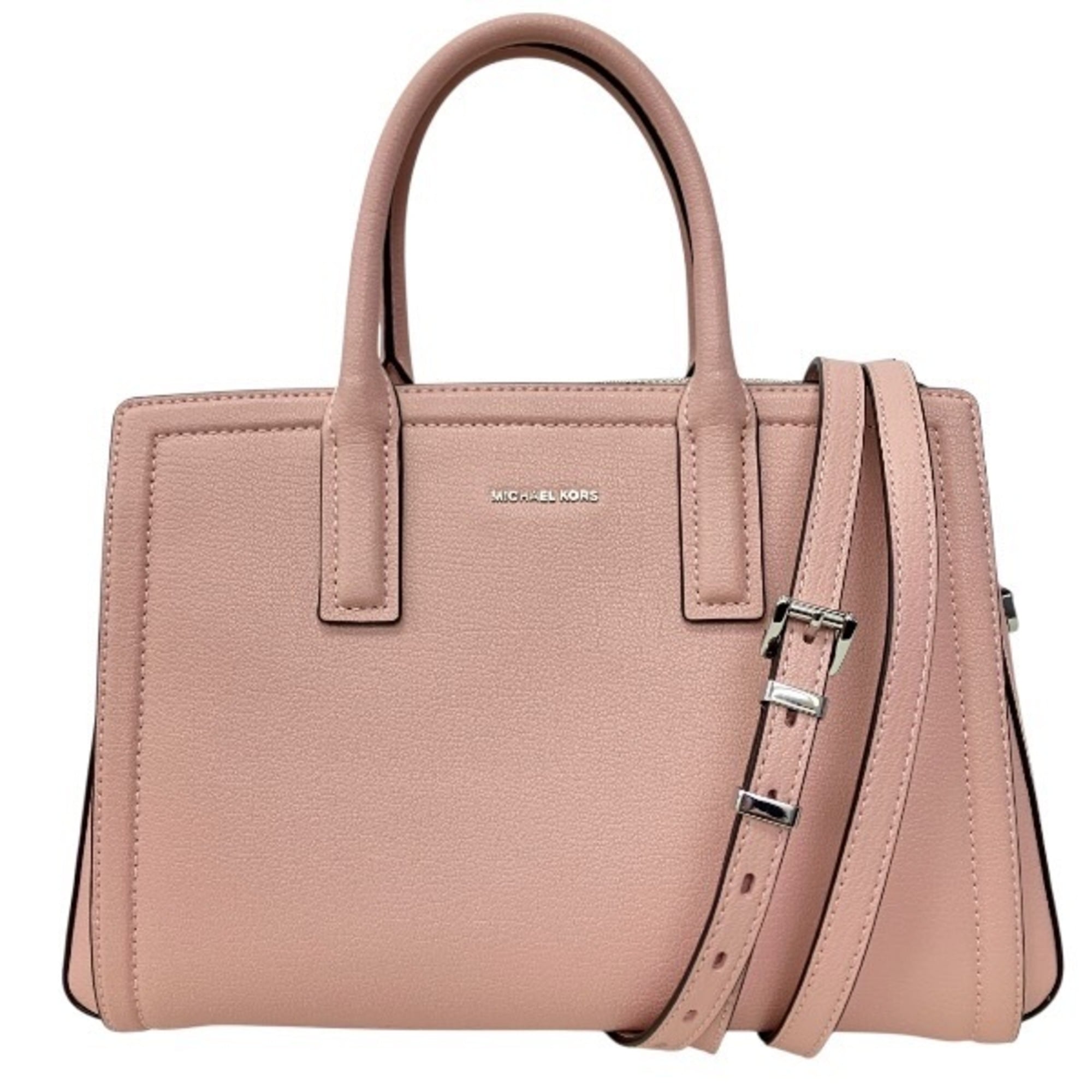 Michael Kors Smoke Pink Leather Handbag Shoulder Bag (Pre-Owned)