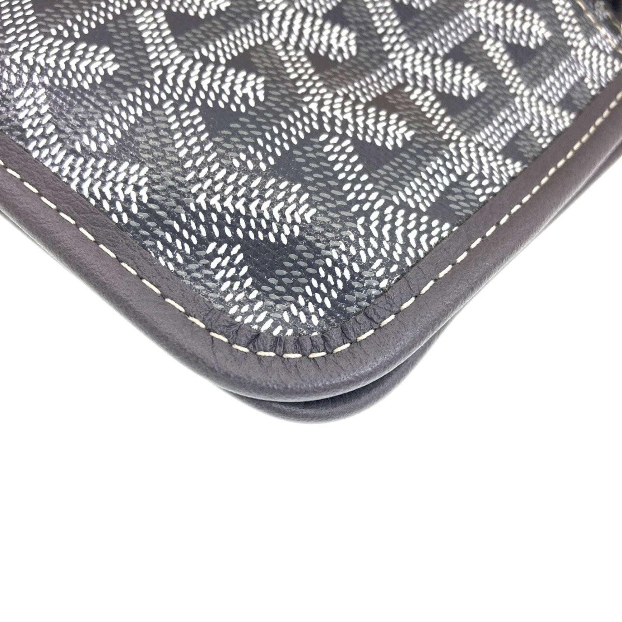 Goyard Gray Coated Canvas Pouch Shoulder Bag (Pre-Owned)