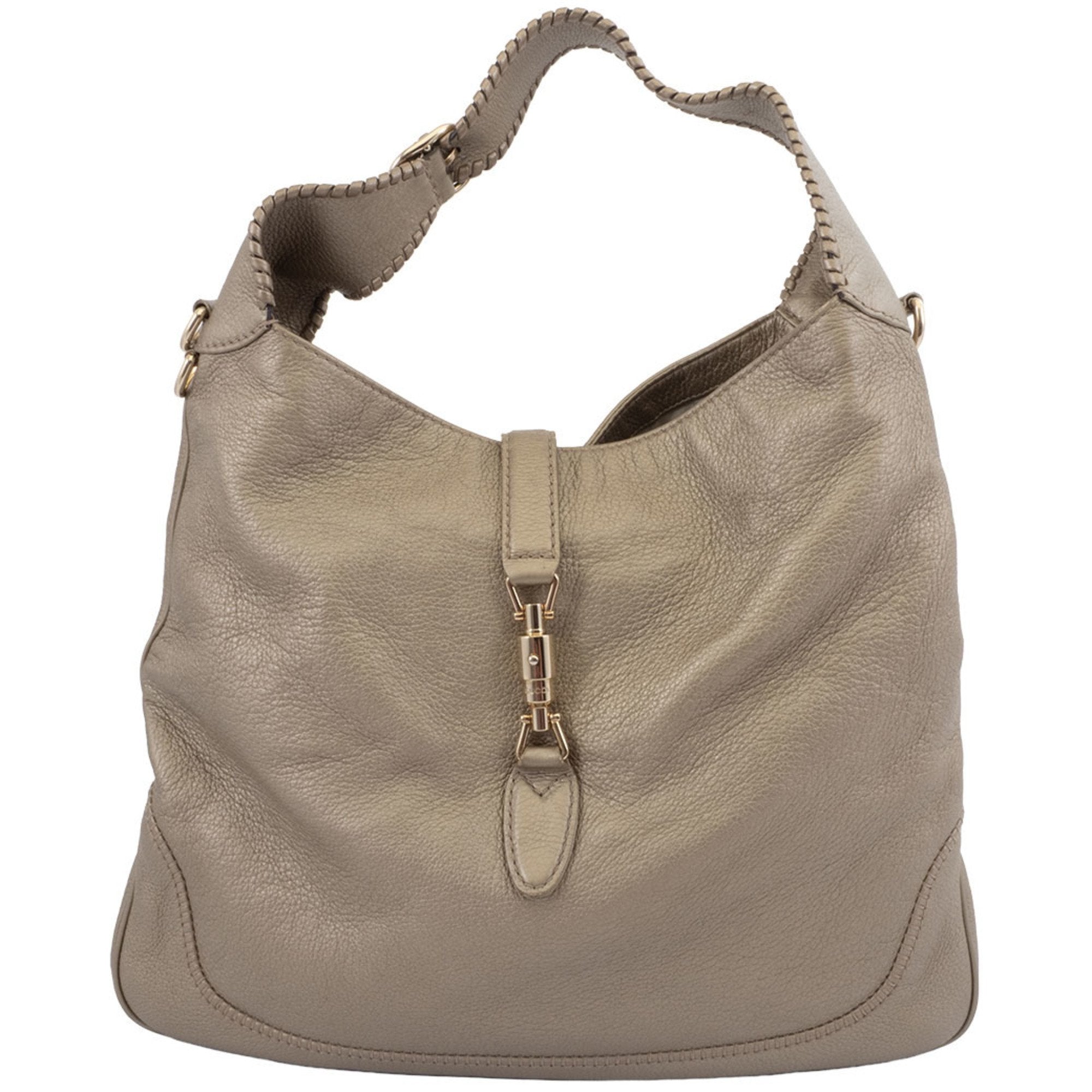 Gucci Gold Leather Shoulder Bag (Pre-Owned)