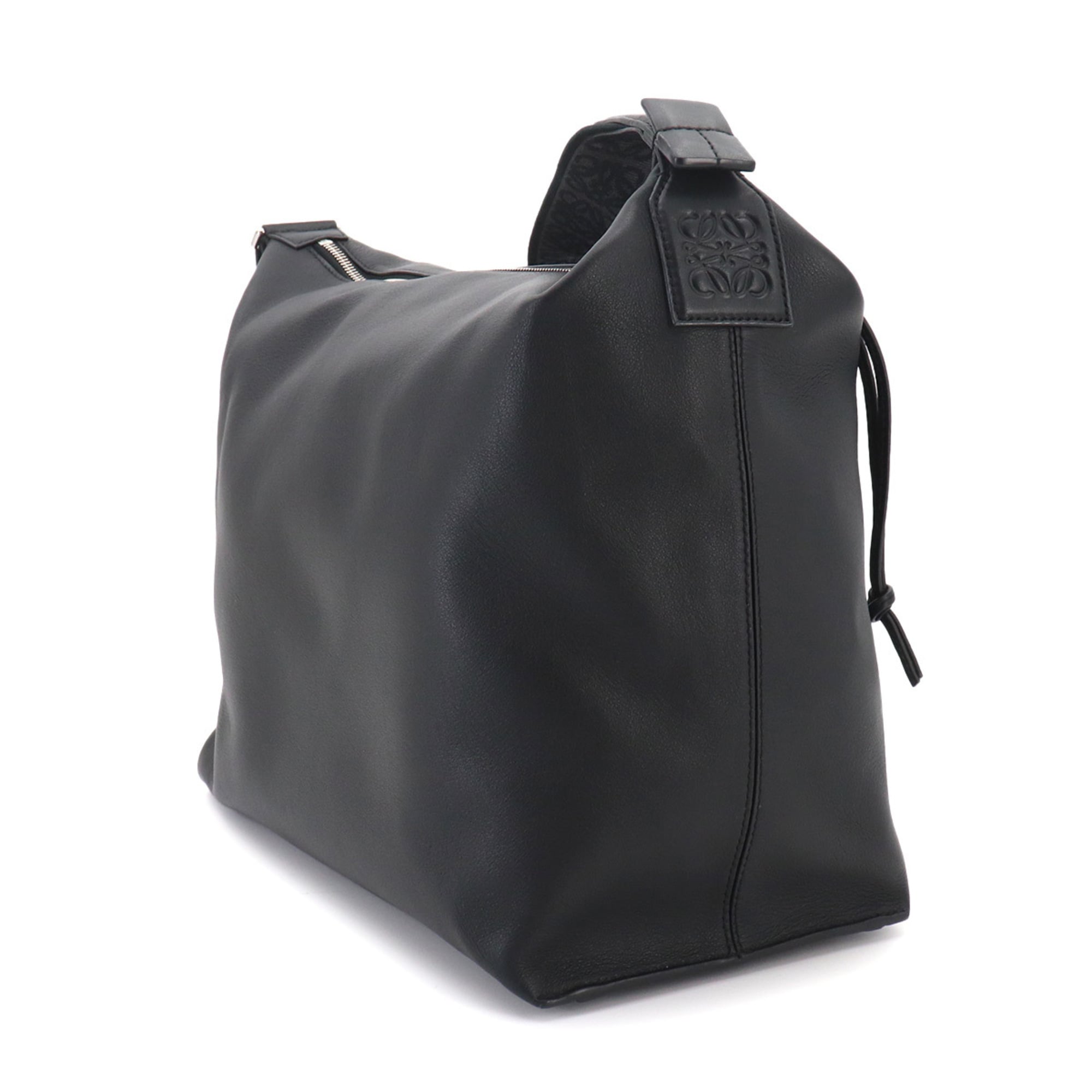 Loewe Black Leather Handbag Shoulder Bag Sling Bag (Pre-Owned)