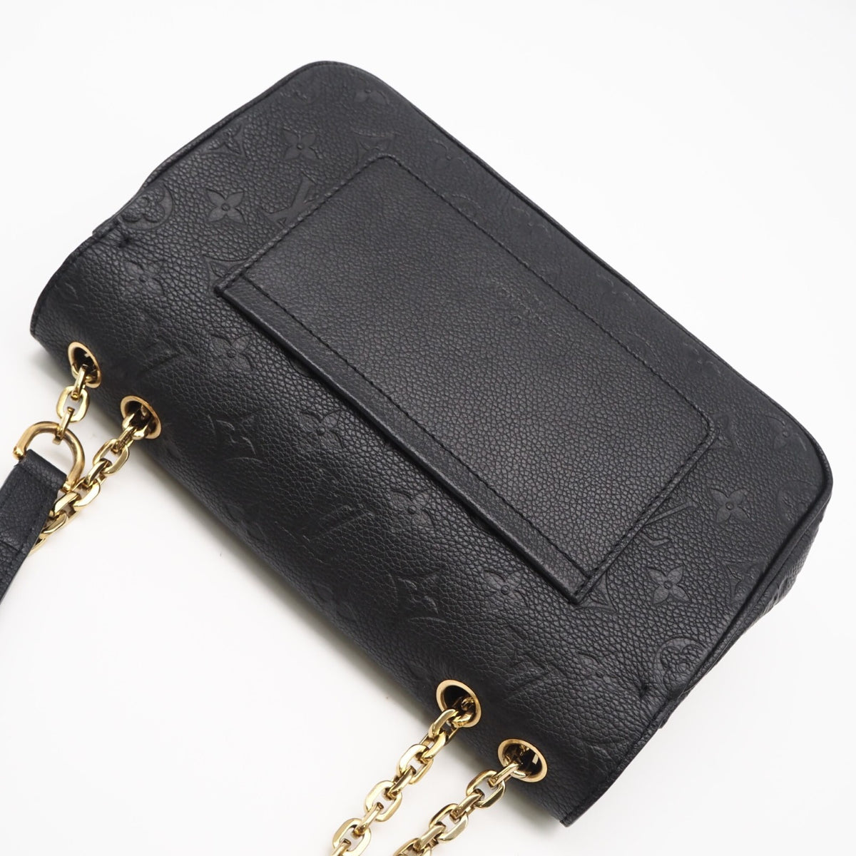 Louis Vuitton Black Leather Shoulder Bag (Pre-Owned)