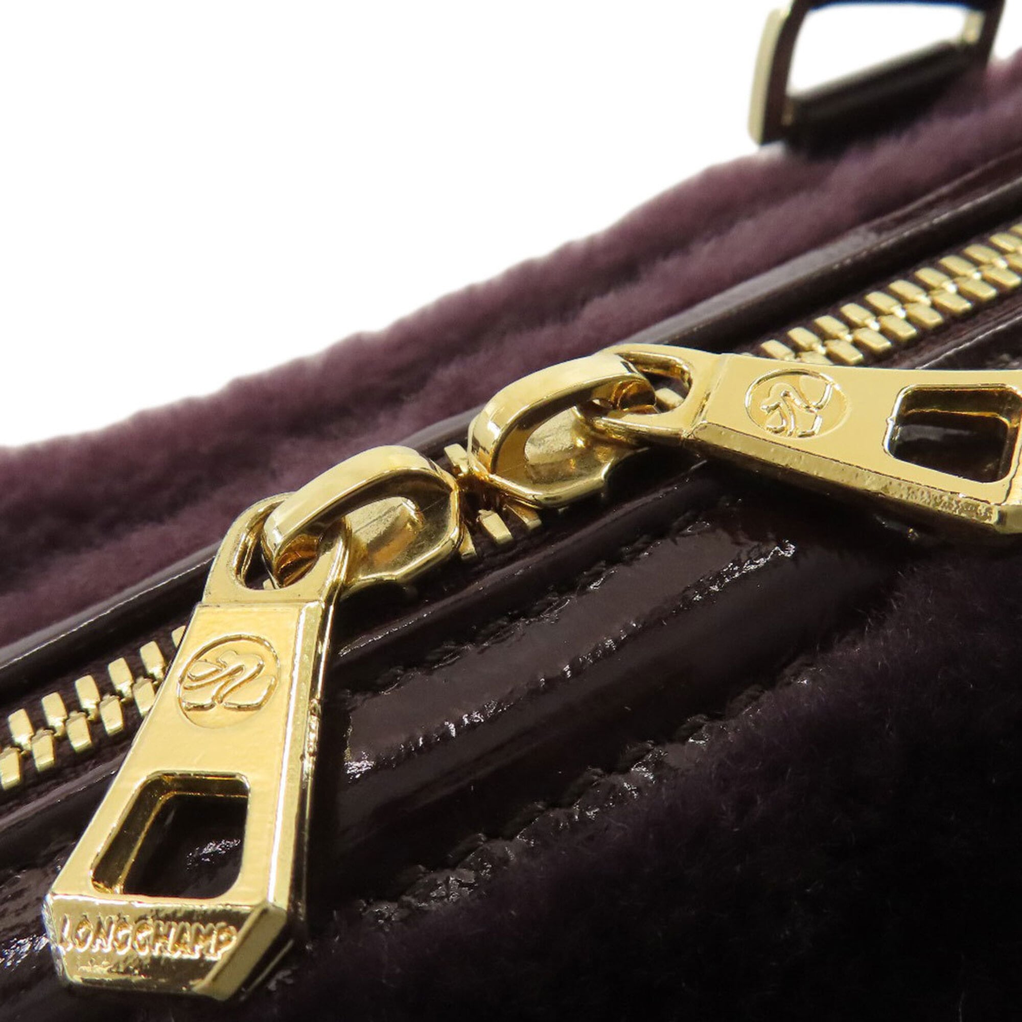 Longchamp Purple Fur Tote Bag (Pre-Owned)