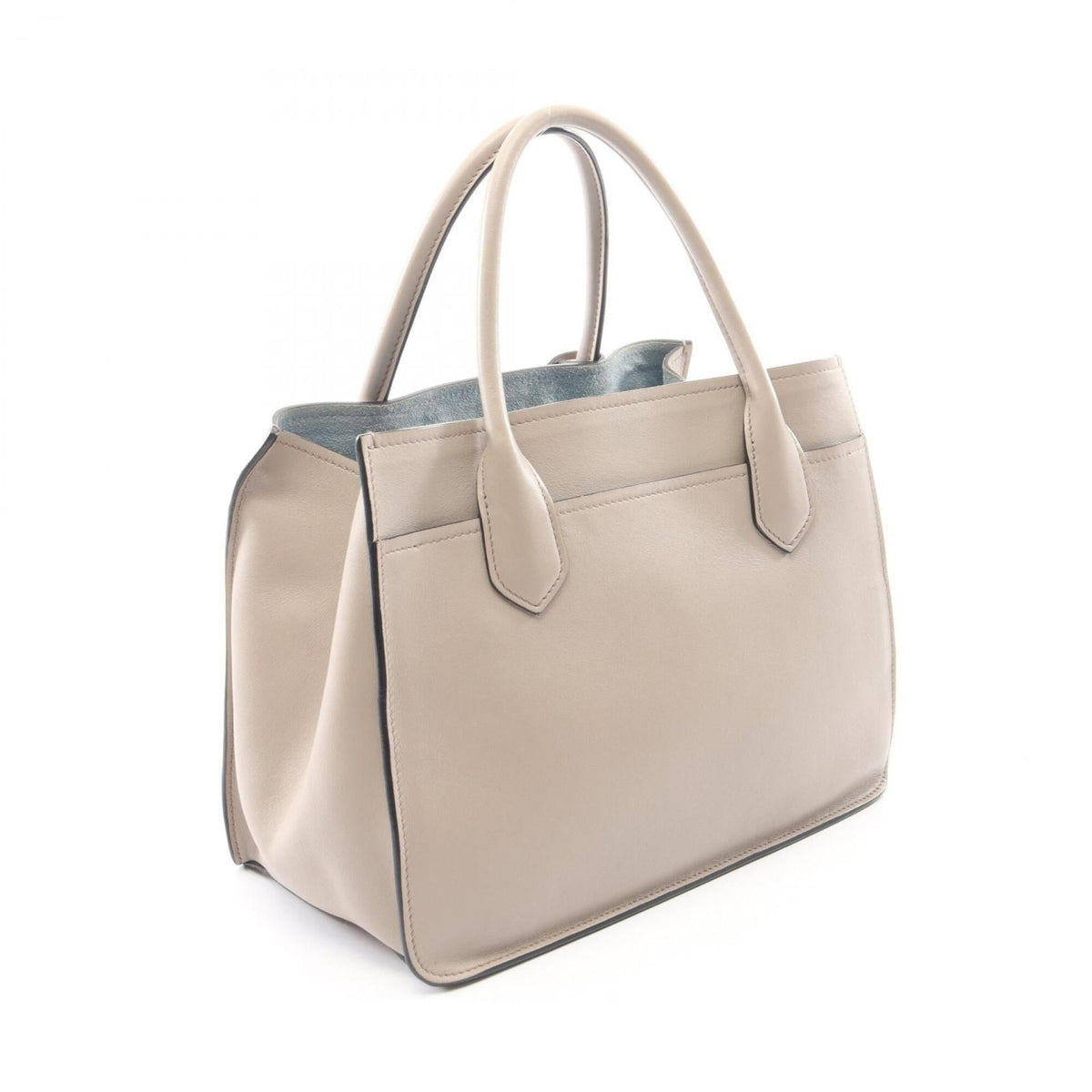 Prada Beige Leather Handbag (Pre-Owned)