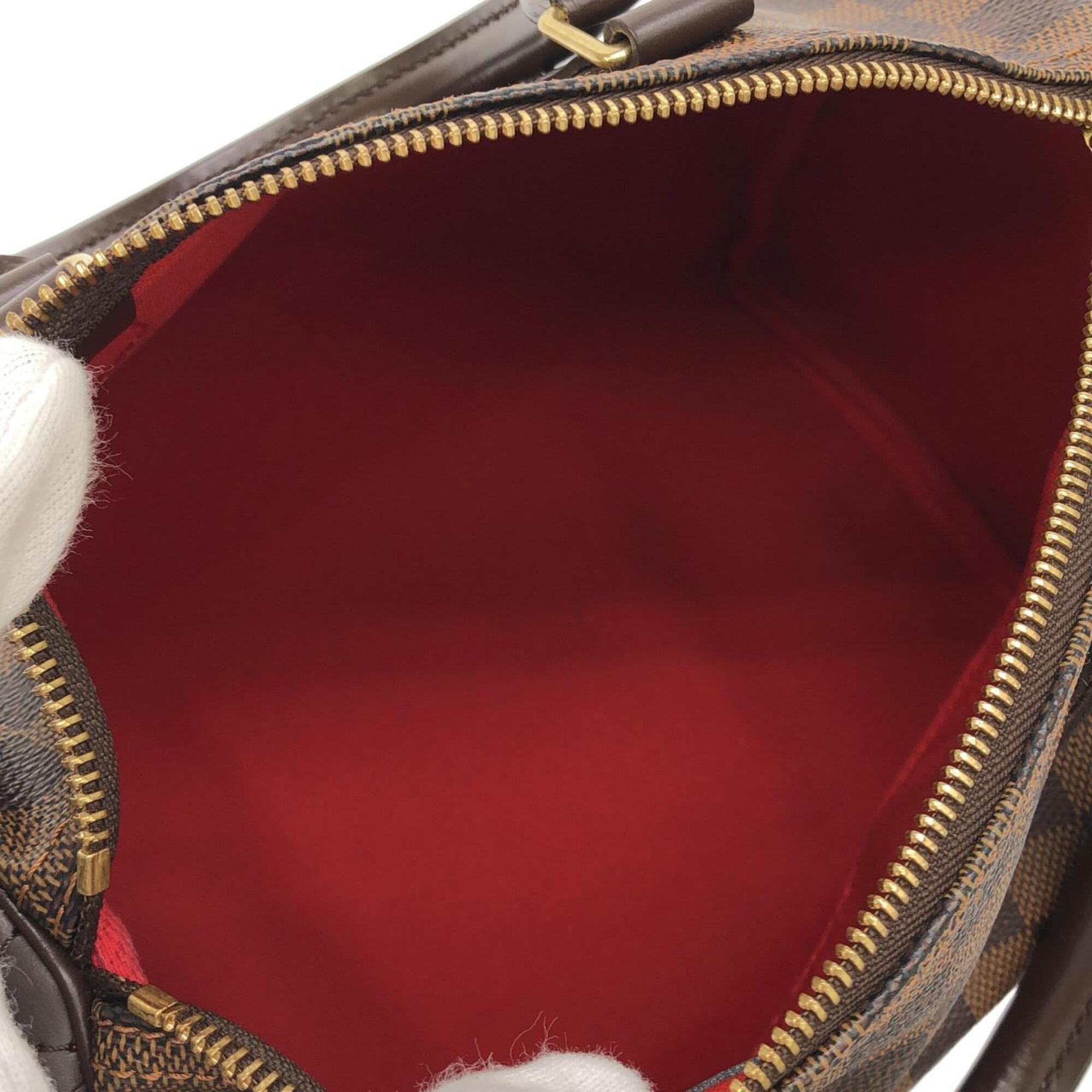 Louis Vuitton Brown Coated Canvas Boston Bag (Pre-Owned)