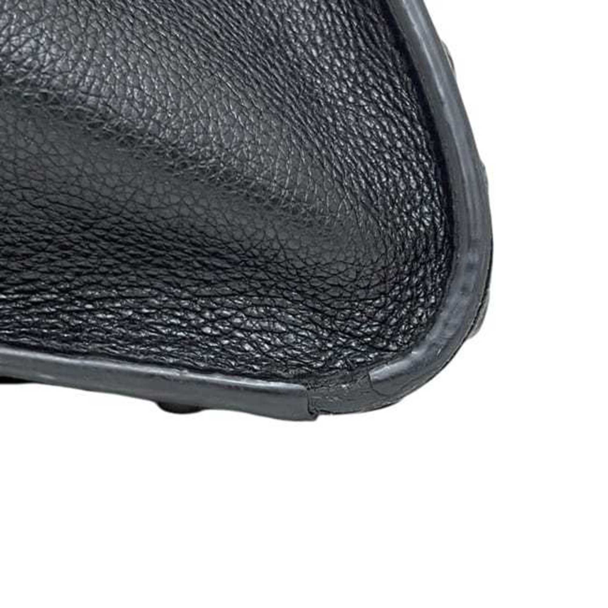 Prada Black Nero Leather Handbag Shoulder Bag (Pre-Owned)