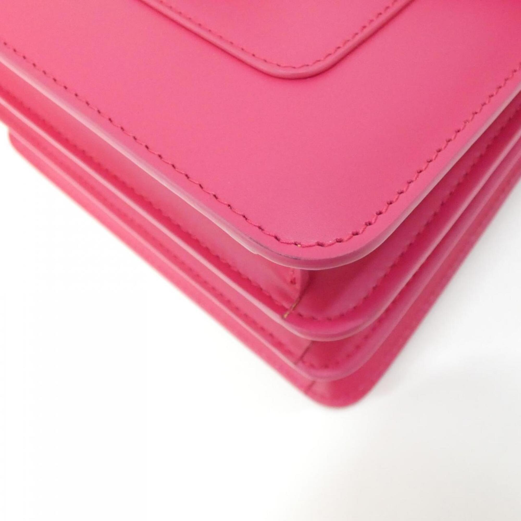 Bvlgari Pink Leather Handbag (Pre-Owned)
