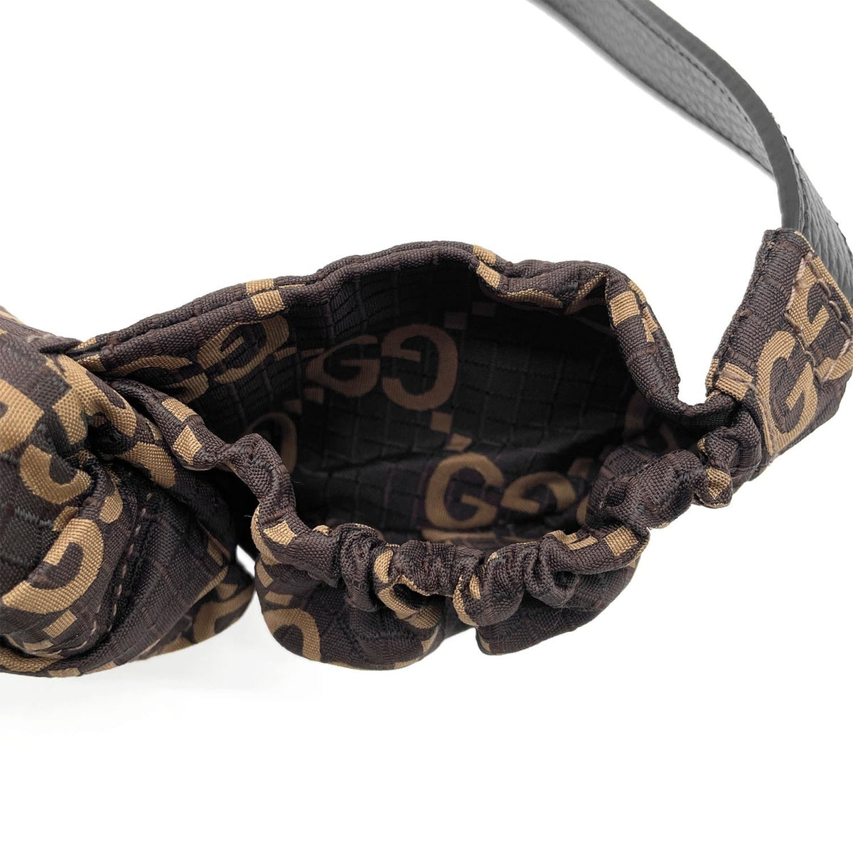 Gucci Brown Nylon Fanny Pack Sling Bag (Pre-Owned)