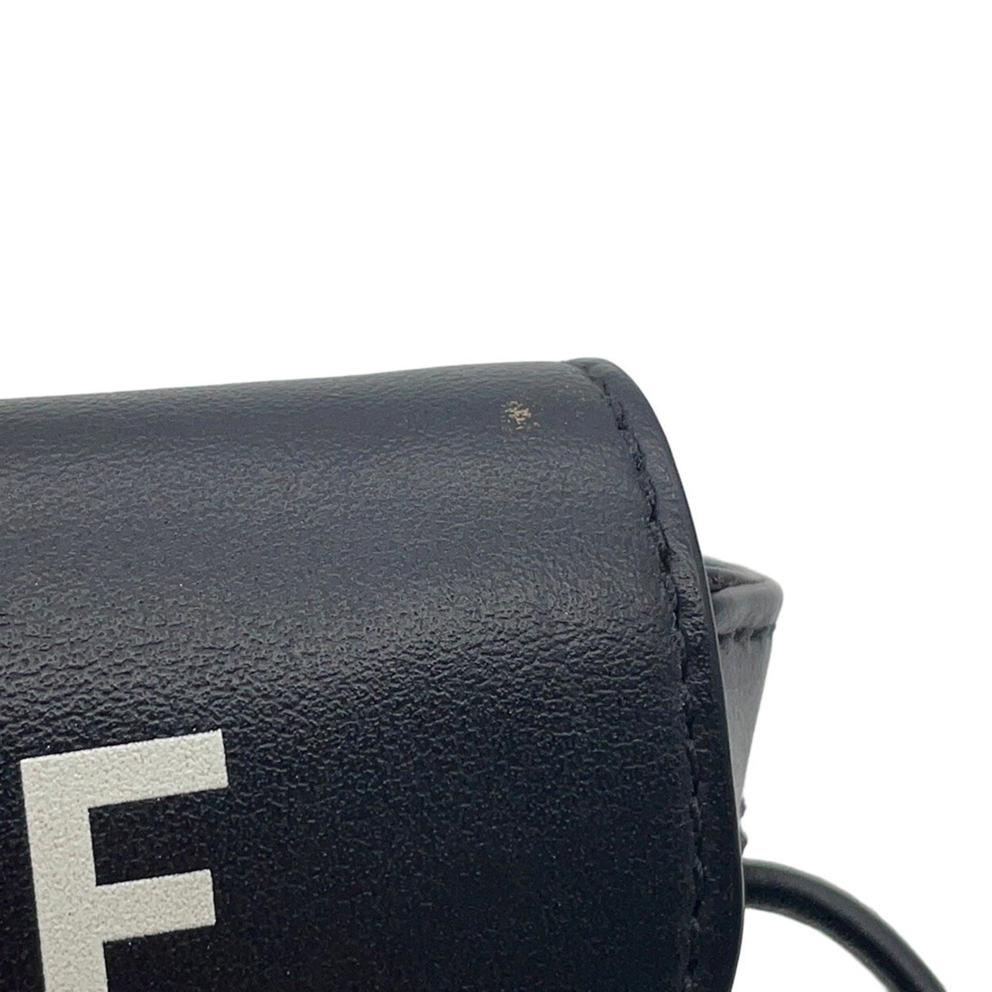 Celine Black Leather Handbag Pochette Shoulder Bag (Pre-Owned)