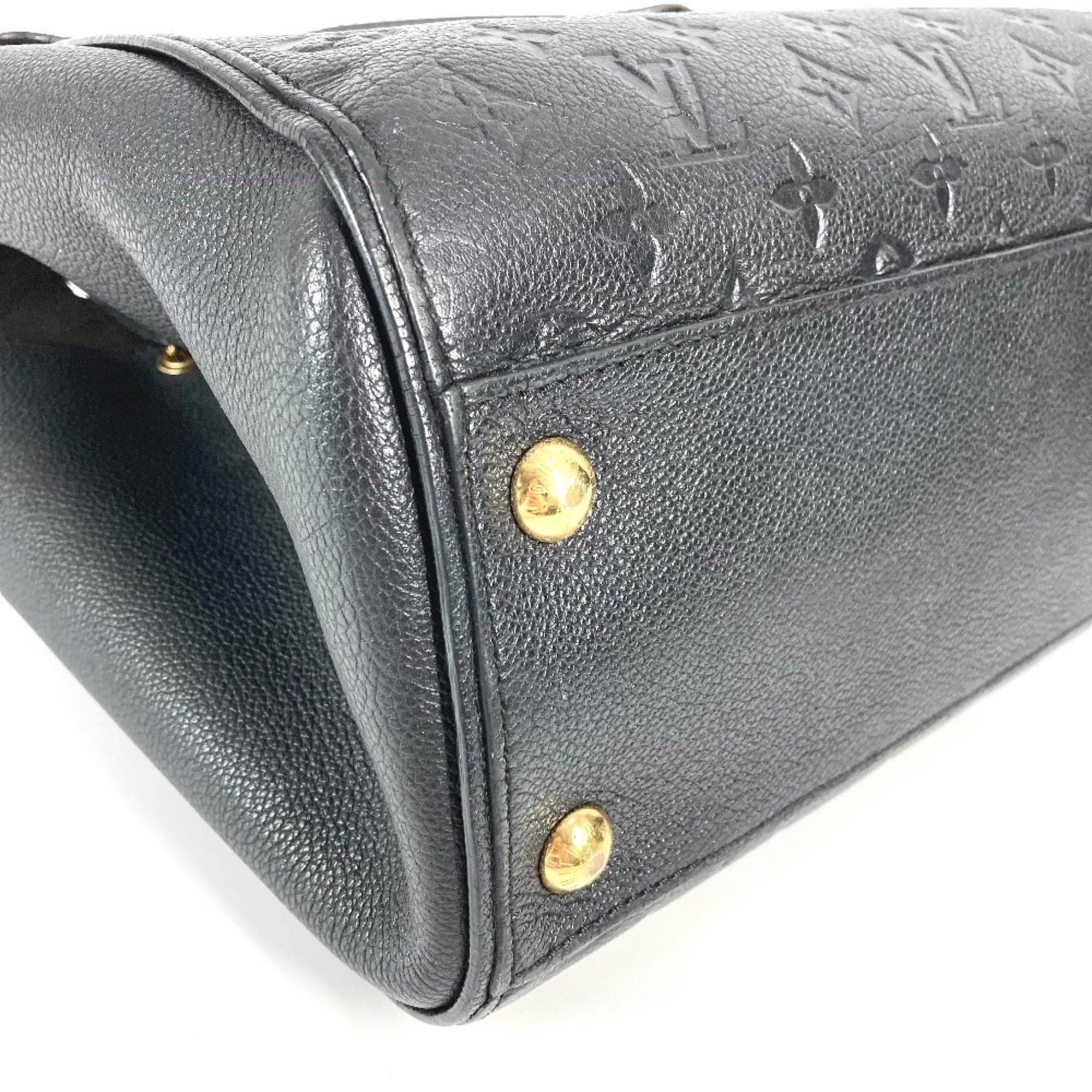 Louis Vuitton Black Noir Monogram Empreinte Handbag Tote Bag (Pre-Owned)