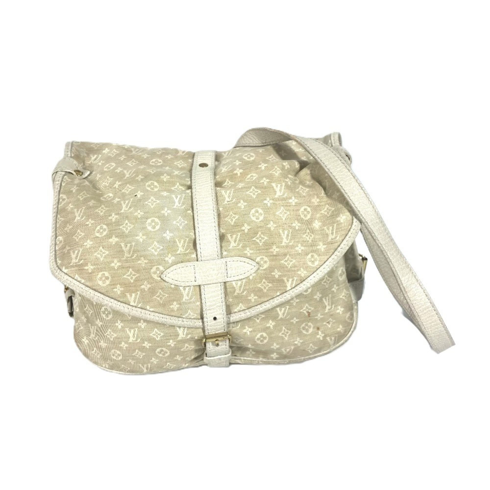 Louis Vuitton Monogram Mini Lin Beige Dune Monogram Mini Lin Shoulder Bag (Pre-Owned)
